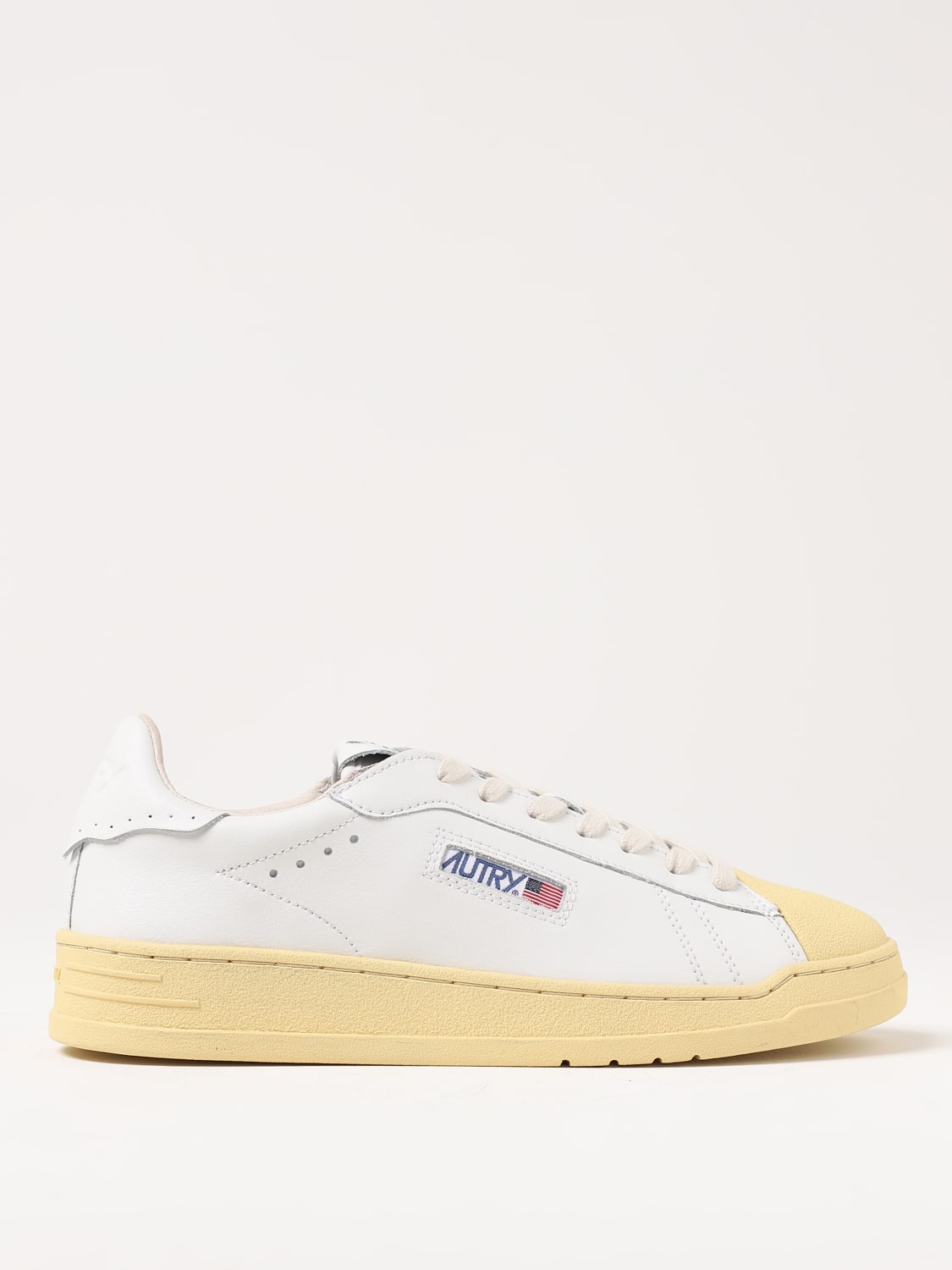 AUTRY SNEAKERS: Autry Bob Lutz sneakers in leather with logo, White - Img 1