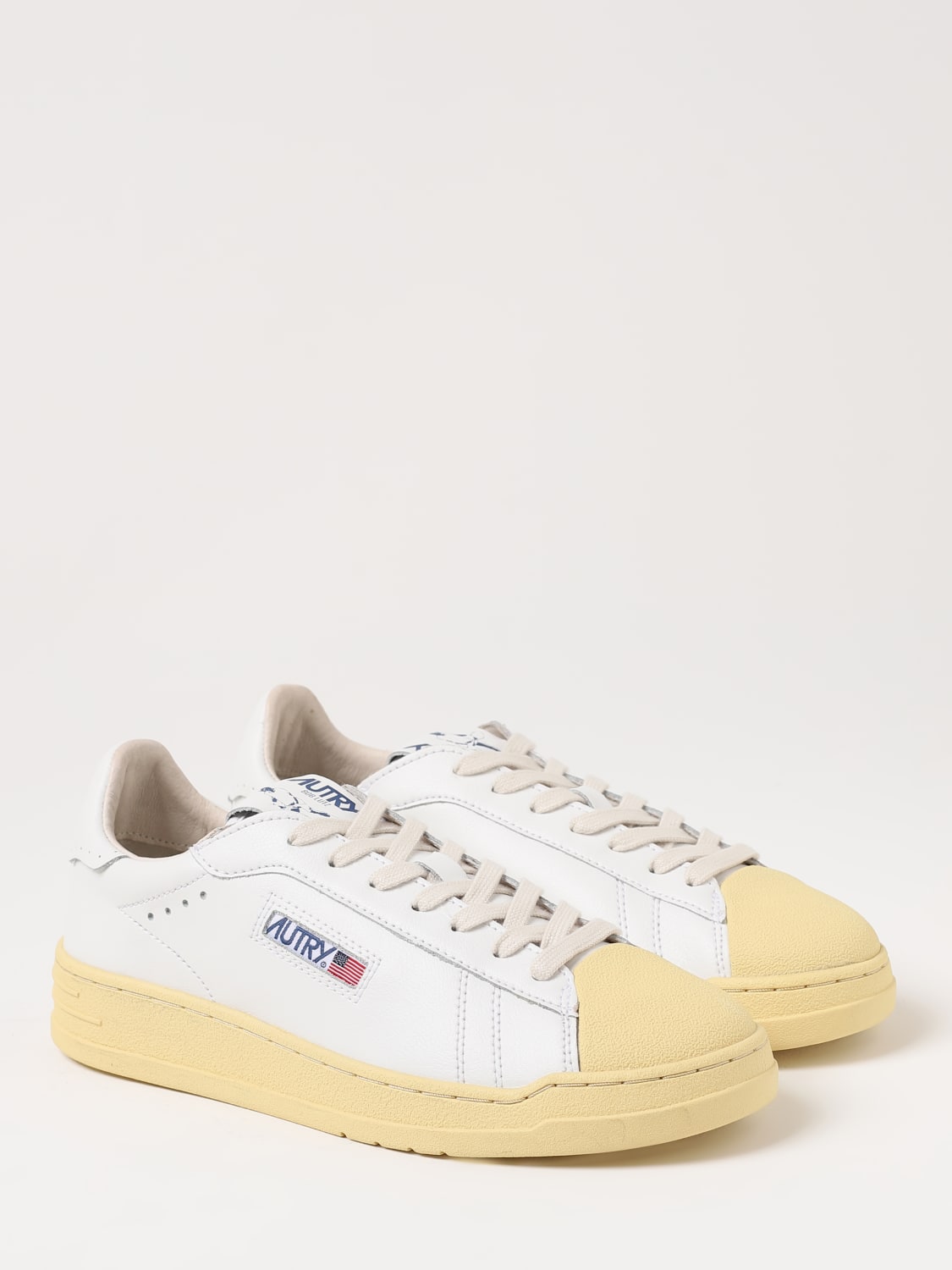 AUTRY SNEAKERS: Autry Bob Lutz sneakers in leather with logo, White - Img 2