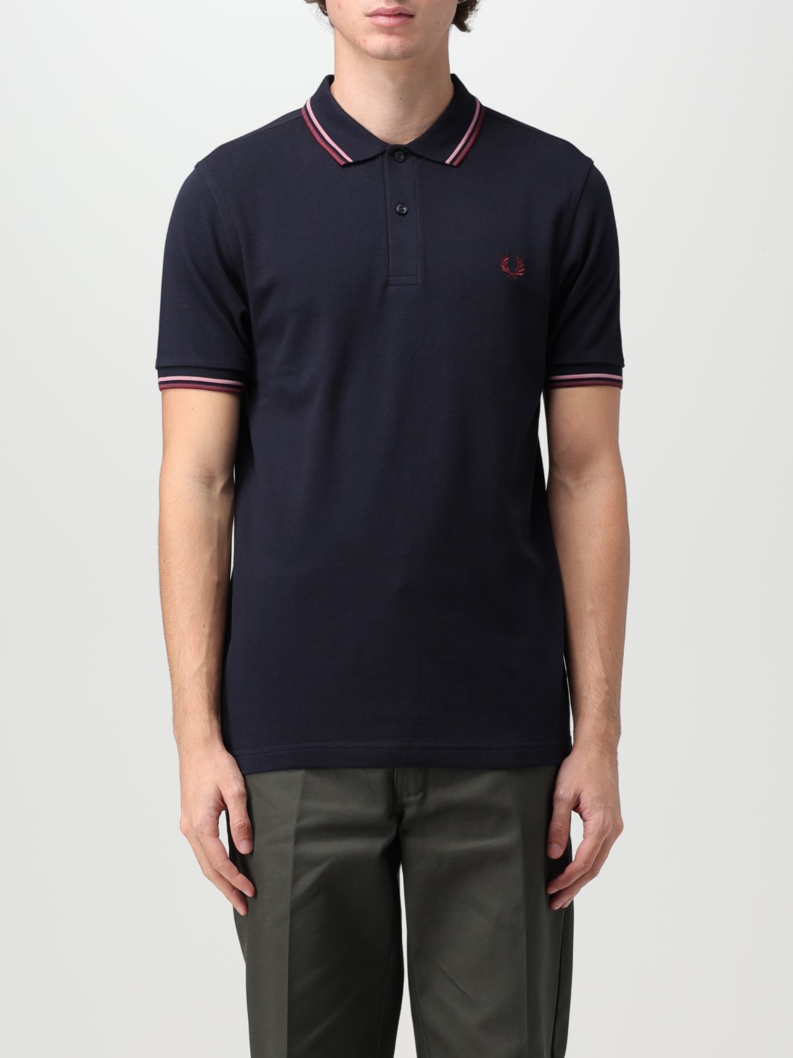 FRED PERRY 폴로 셔츠: 폴로 셔츠 남성 Fred Perry, 블루 1 - Img 1