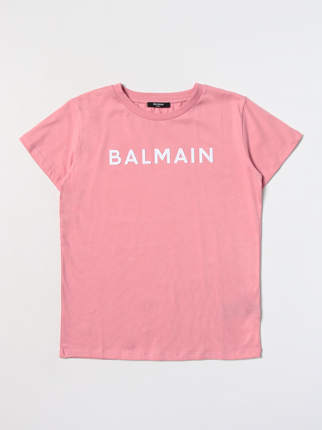 BALMAIN 티셔츠: 티셔츠 남아 Balmain Kids, 핑크 - Img 1