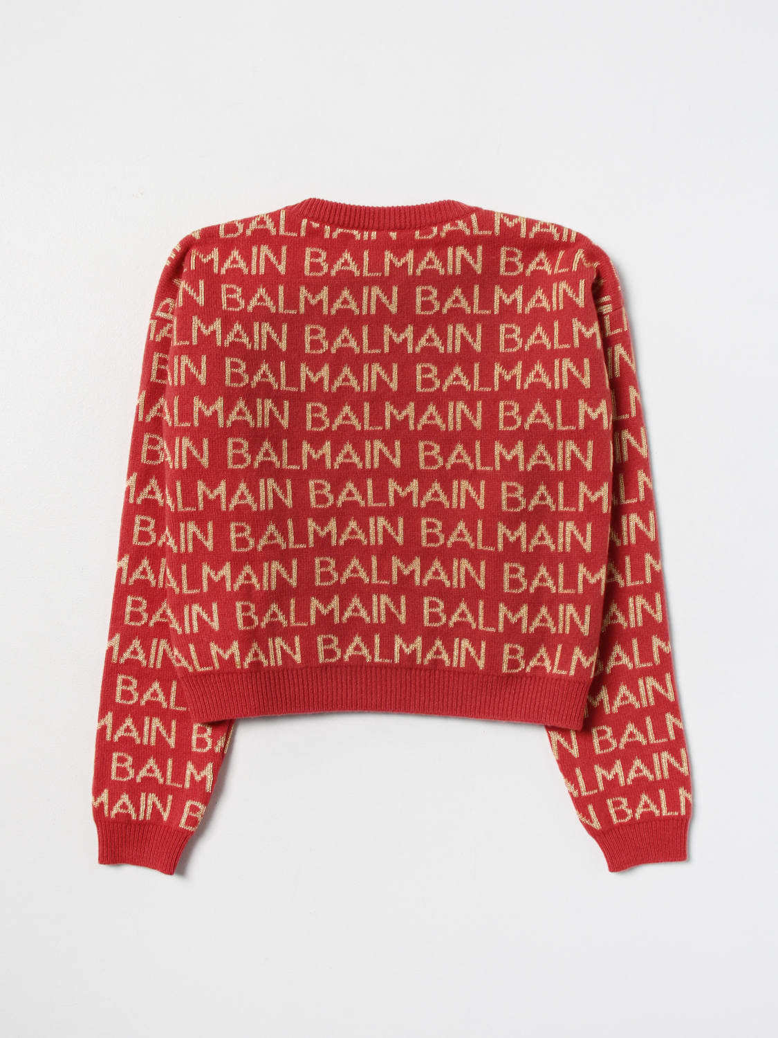 BALMAIN 스웨터: 스웨터 남아 Balmain Kids, 레드 - Img 2