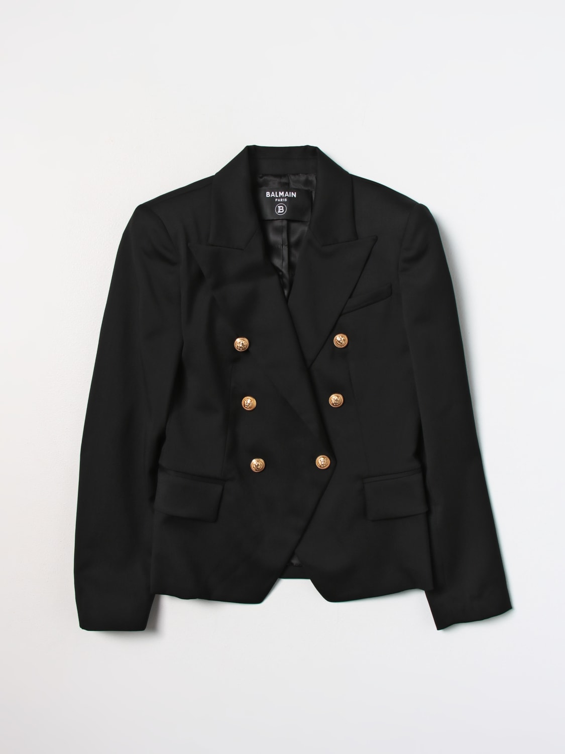 BALMAIN AMERICANA: Chaqueta niños Balmain Kids, Negro - Img 1