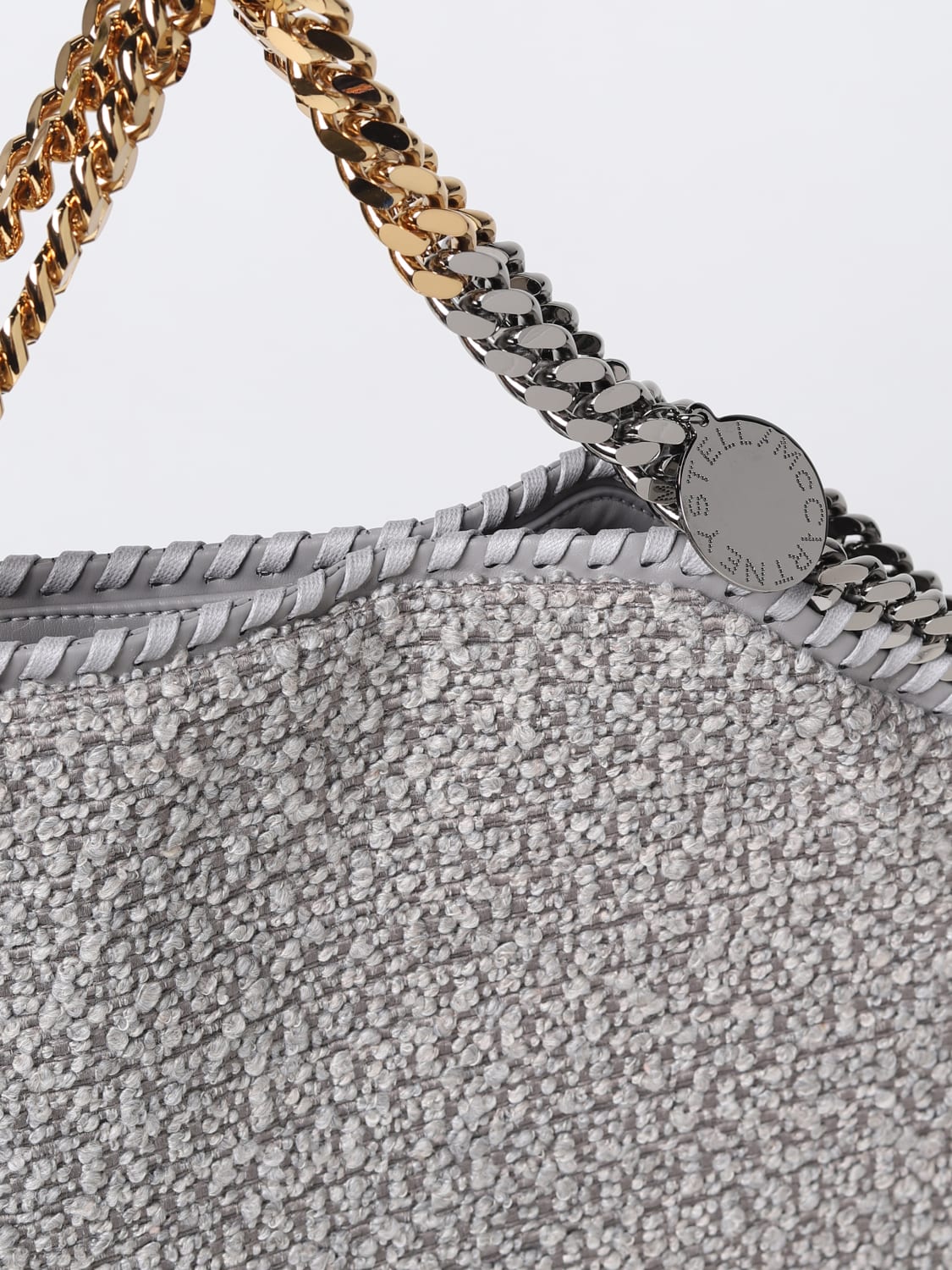 【24AW NEW】Stella McCartney / ウールフランネルブレザー/Grey Stella McCartney Outlet: Falabella bag in bouclé fabric
