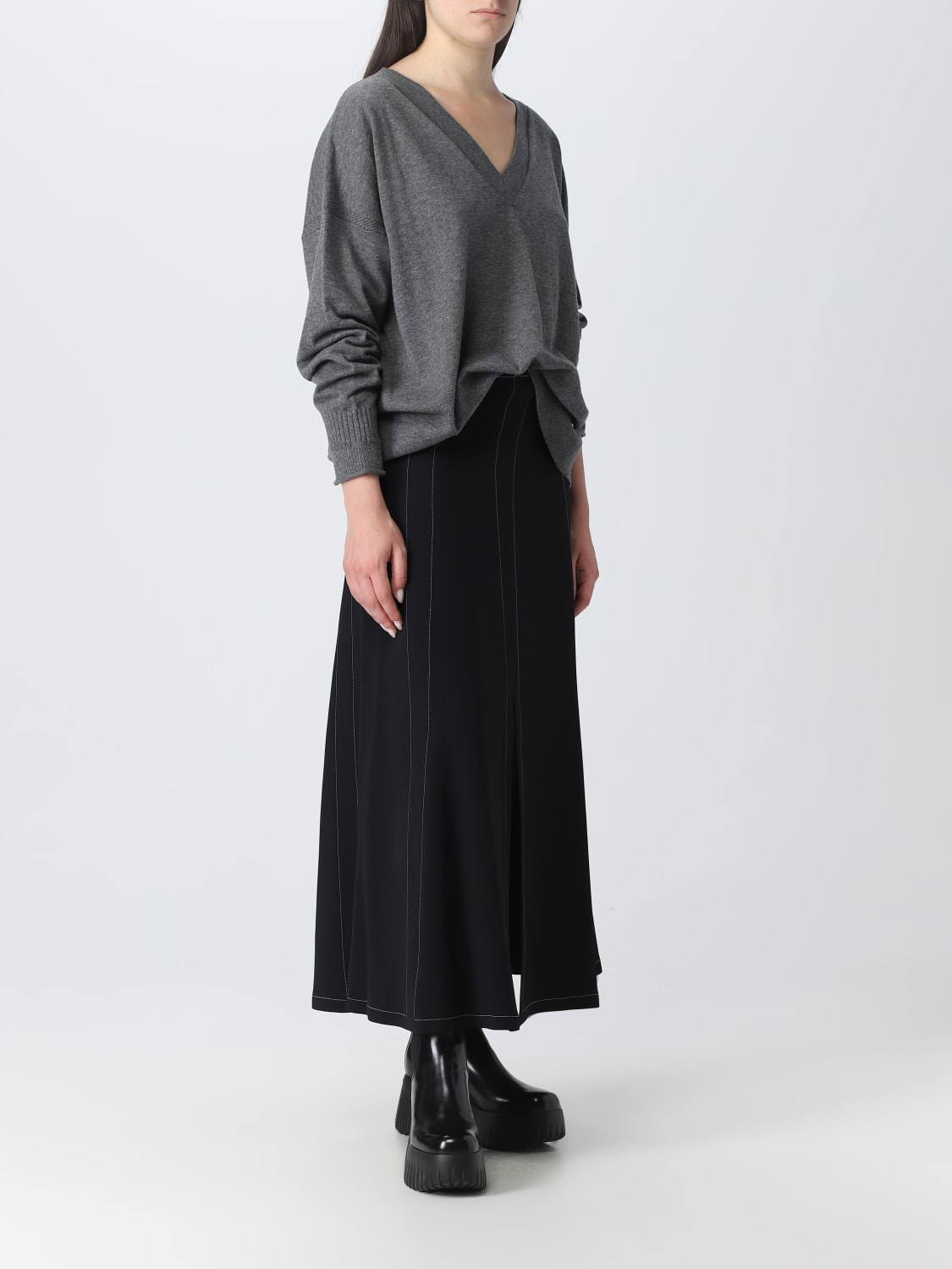 STELLA MCCARTNEY SKIRT: Stella McCartney skirt in viscose blend, Black - Img 2