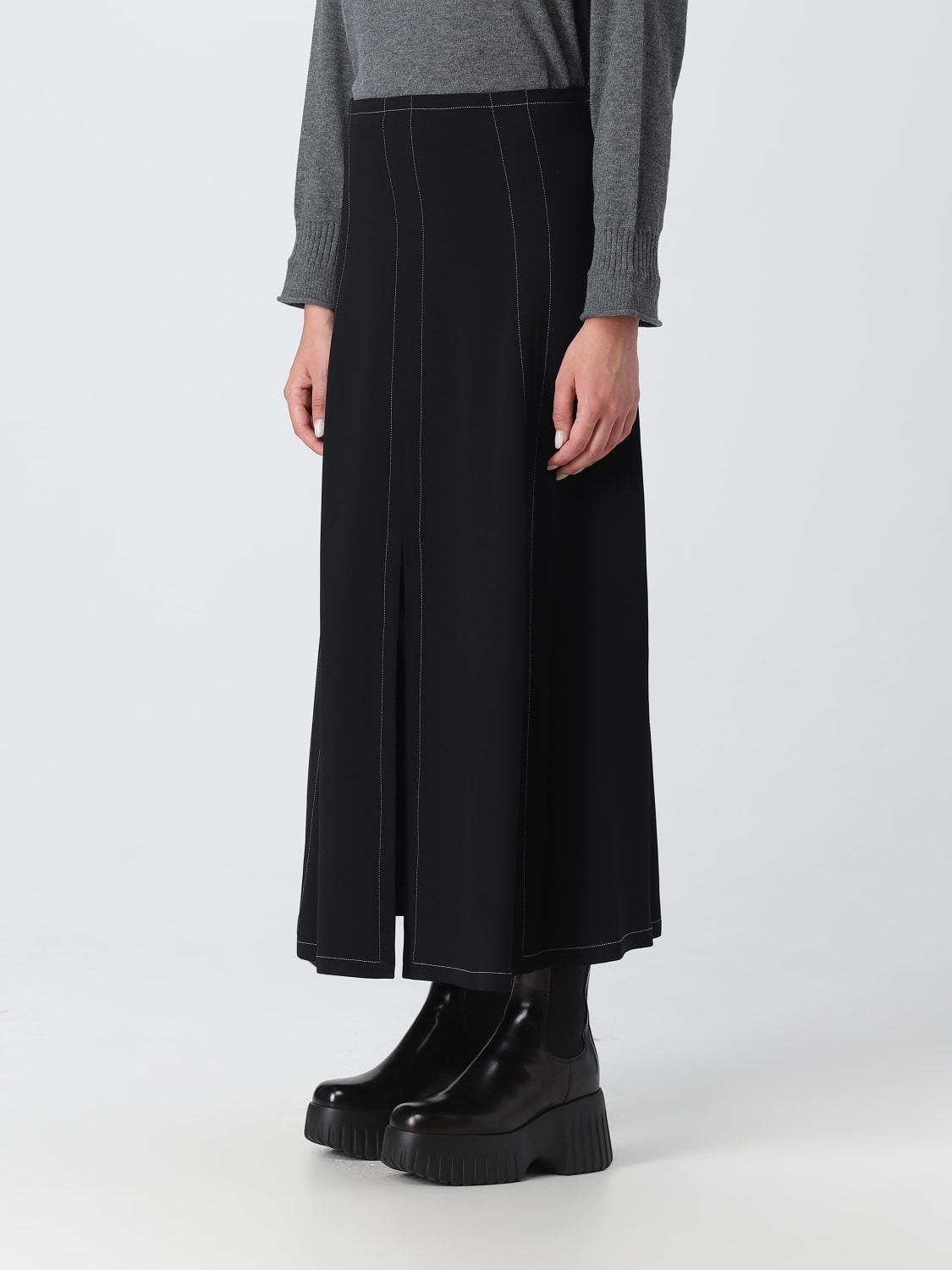 STELLA MCCARTNEY SKIRT: Stella McCartney skirt in viscose blend, Black - Img 4