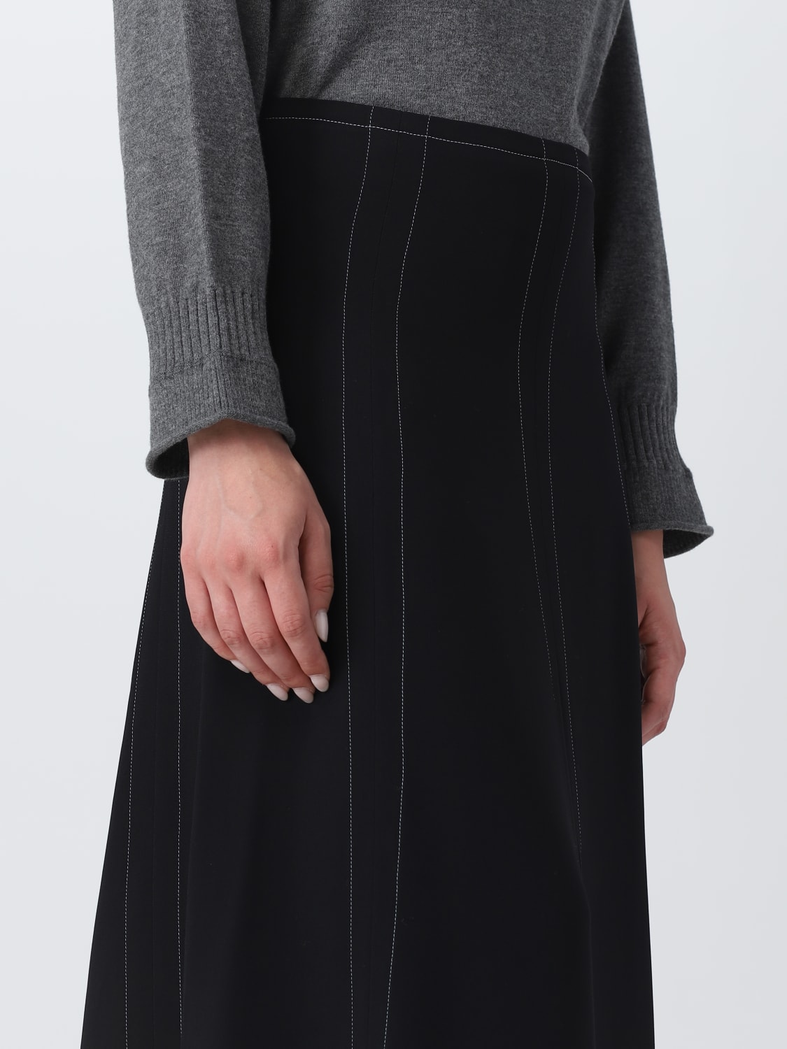 STELLA MCCARTNEY SKIRT: Stella McCartney skirt in viscose blend, Black - Img 5