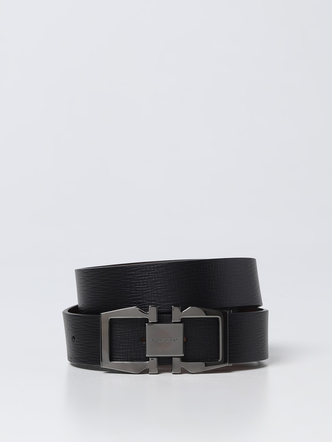 FERRAGAMO Reversible leather belt Black Ferragamo belt 670251 764796 online at GIGLIO.COM