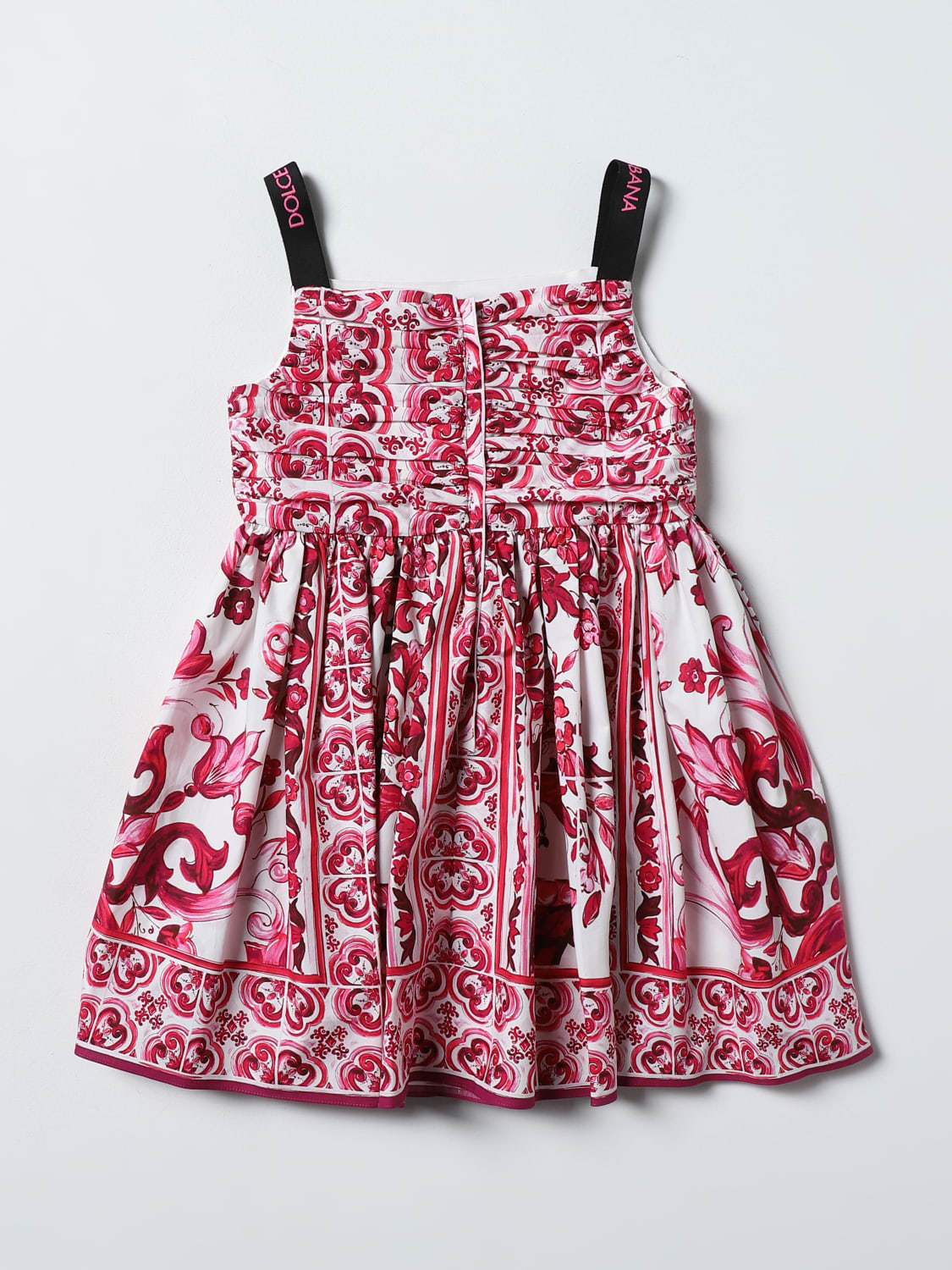 DOLCE & GABBANA DRESS: Dolce & Gabbana dress in cotton poplin, Fuchsia - Img 2