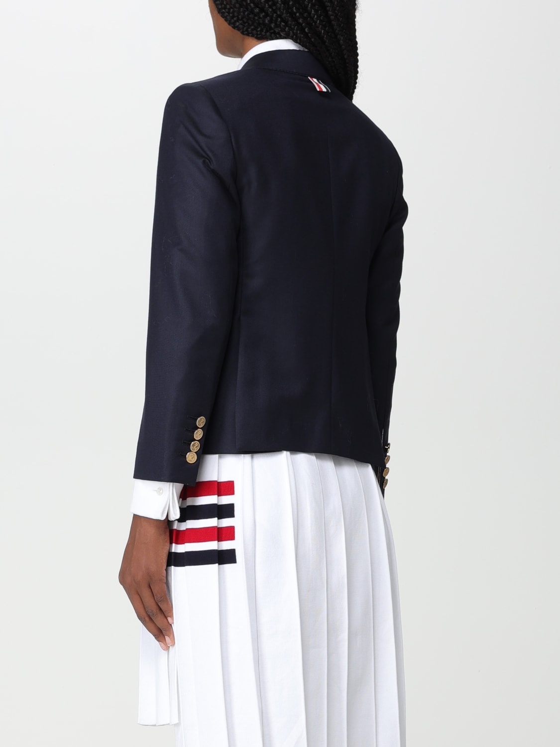 THOM BROWNE: wool blazer - Navy | Thom Browne blazer
