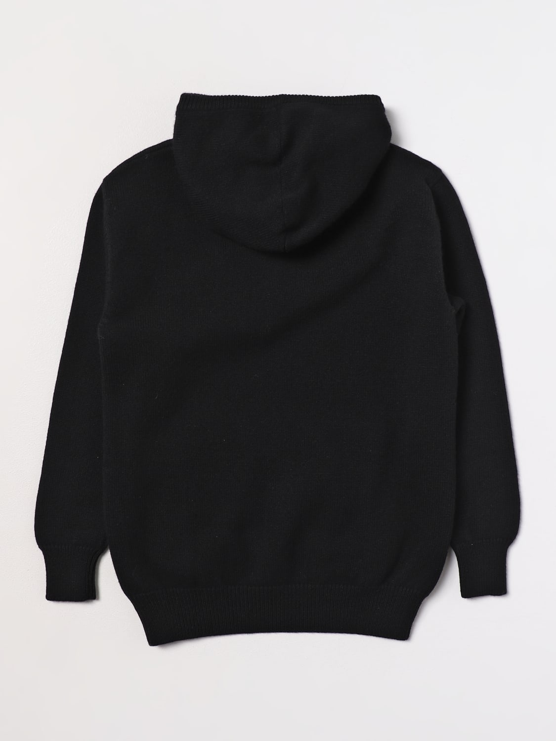 BALMAIN MAGLIA: Felpa in maglia di lana Balmain Kids, Nero - Img 2