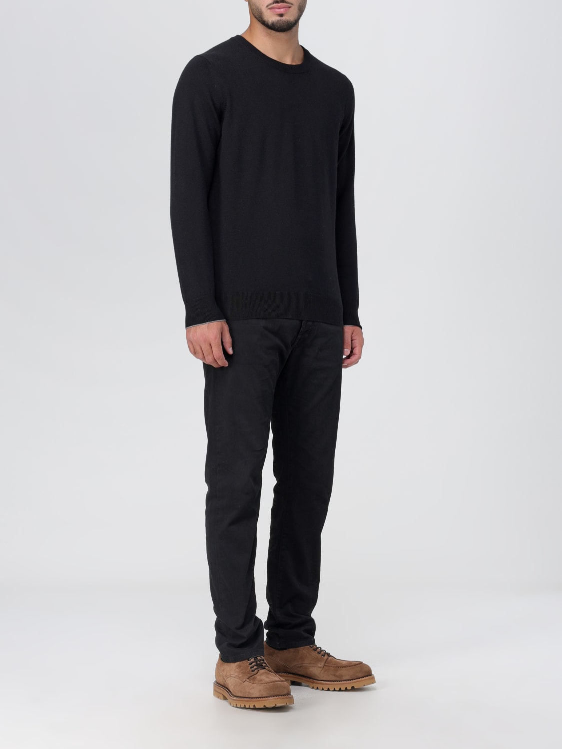 BRUNELLO CUCINELLI PULLOVER: Pullover herren Brunello Cucinelli, Schwarz - Img 2