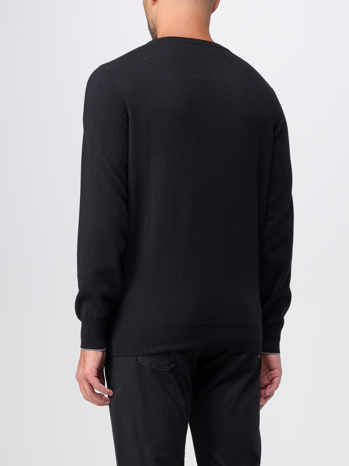 BRUNELLO CUCINELLI PULLOVER: Pullover herren Brunello Cucinelli, Schwarz - Img 3