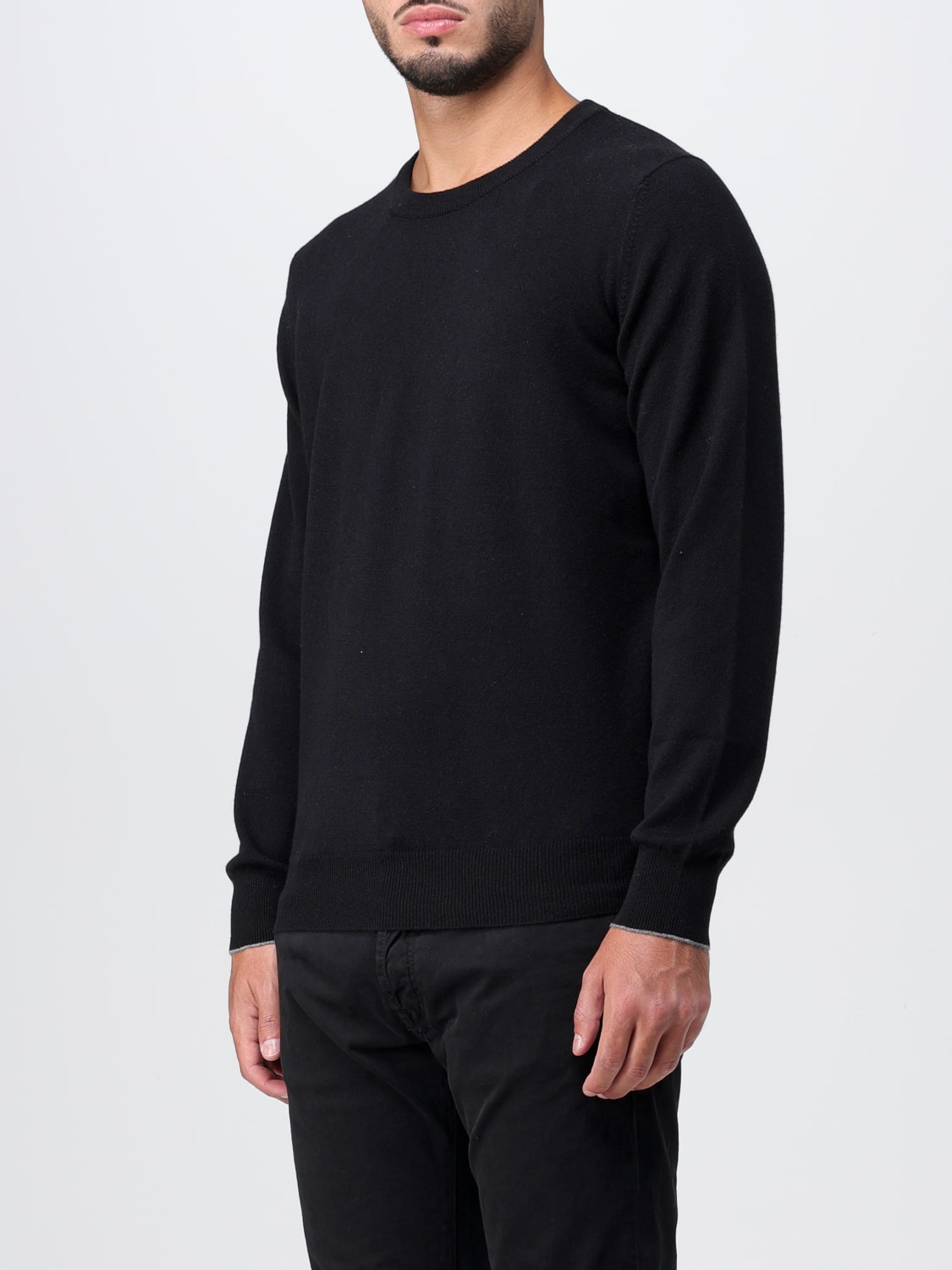 BRUNELLO CUCINELLI PULLOVER: Pullover herren Brunello Cucinelli, Schwarz - Img 4