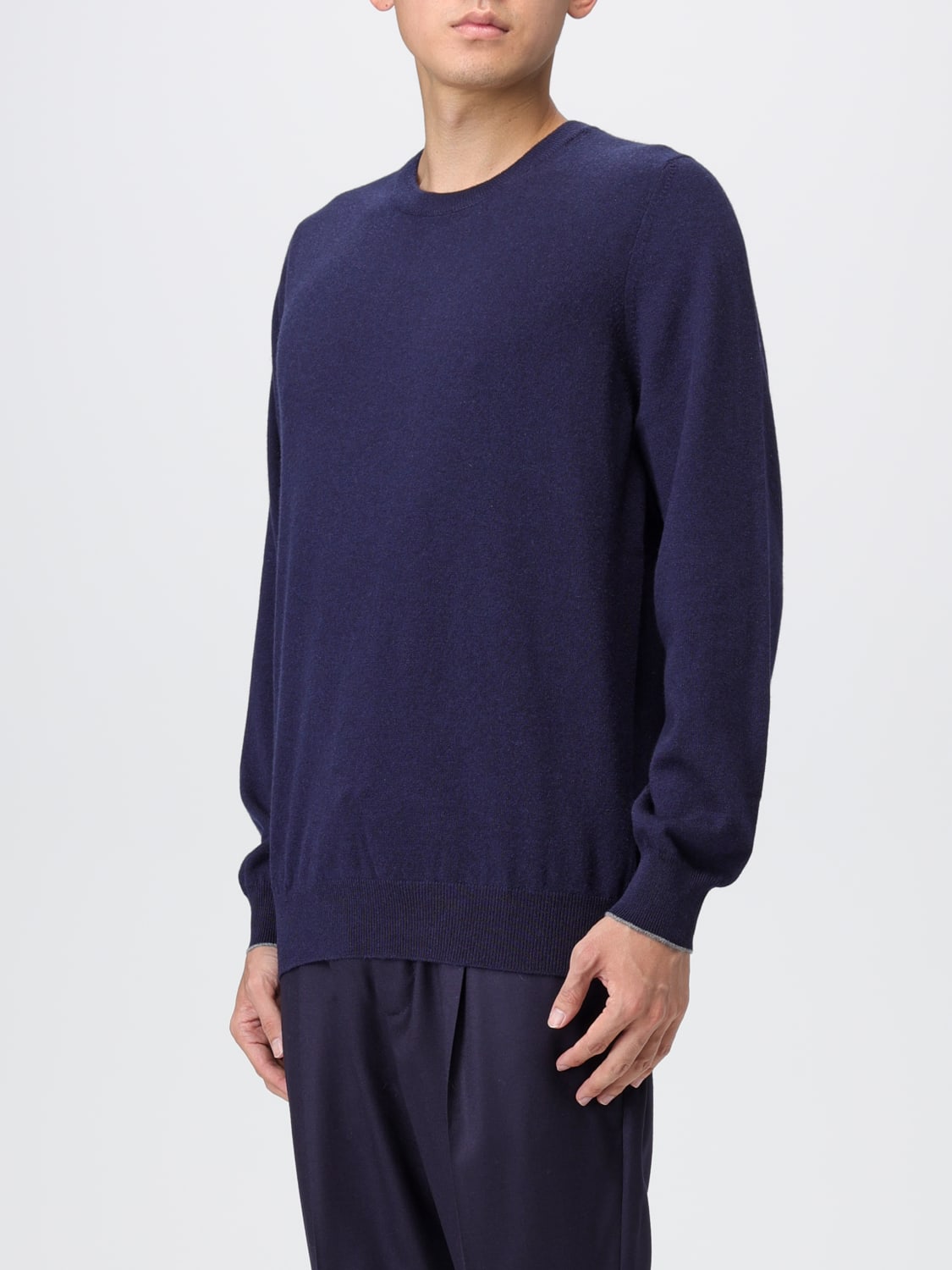 BRUNELLO CUCINELLI PULLOVER: Pullover herren Brunello Cucinelli, Blau - Img 4
