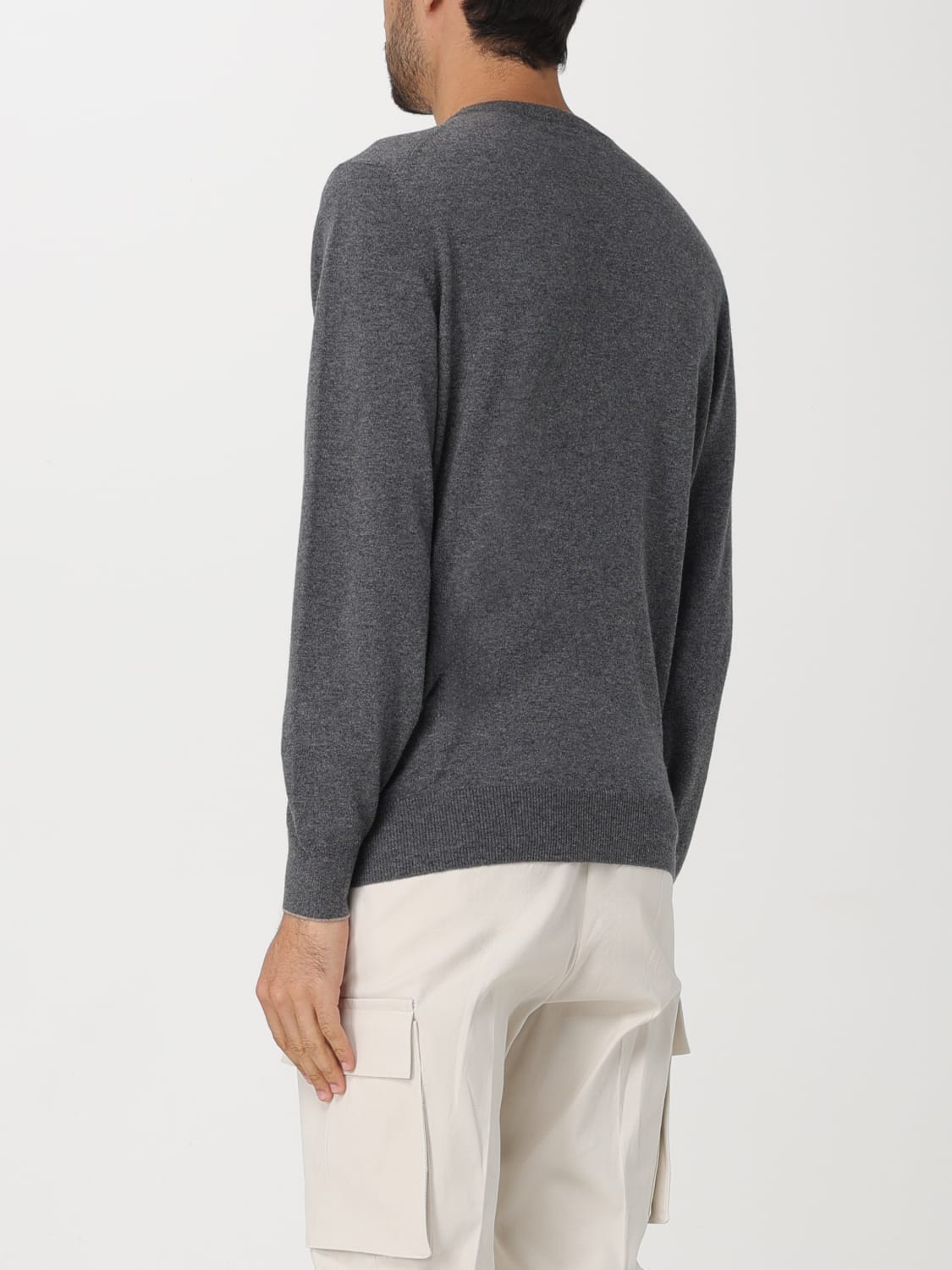 BRUNELLO CUCINELLI PULLOVER: Pullover herren Brunello Cucinelli, Grau - Img 3