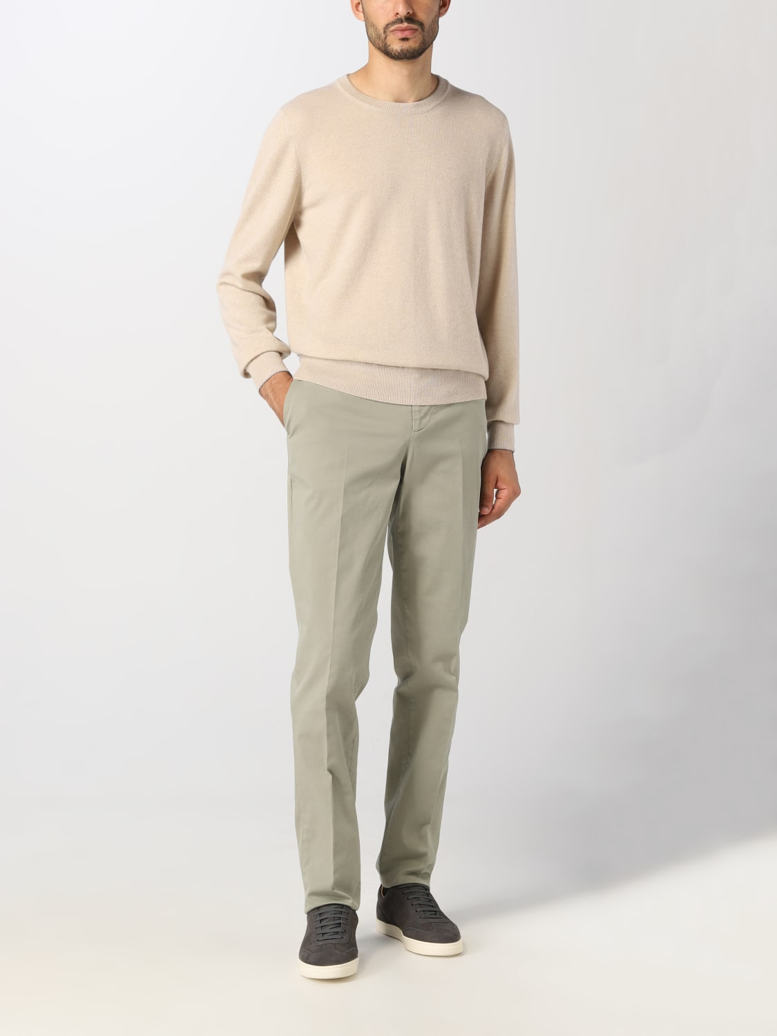 BRUNELLO CUCINELLI PULLOVER: Pullover herren Brunello Cucinelli, Beige - Img 2