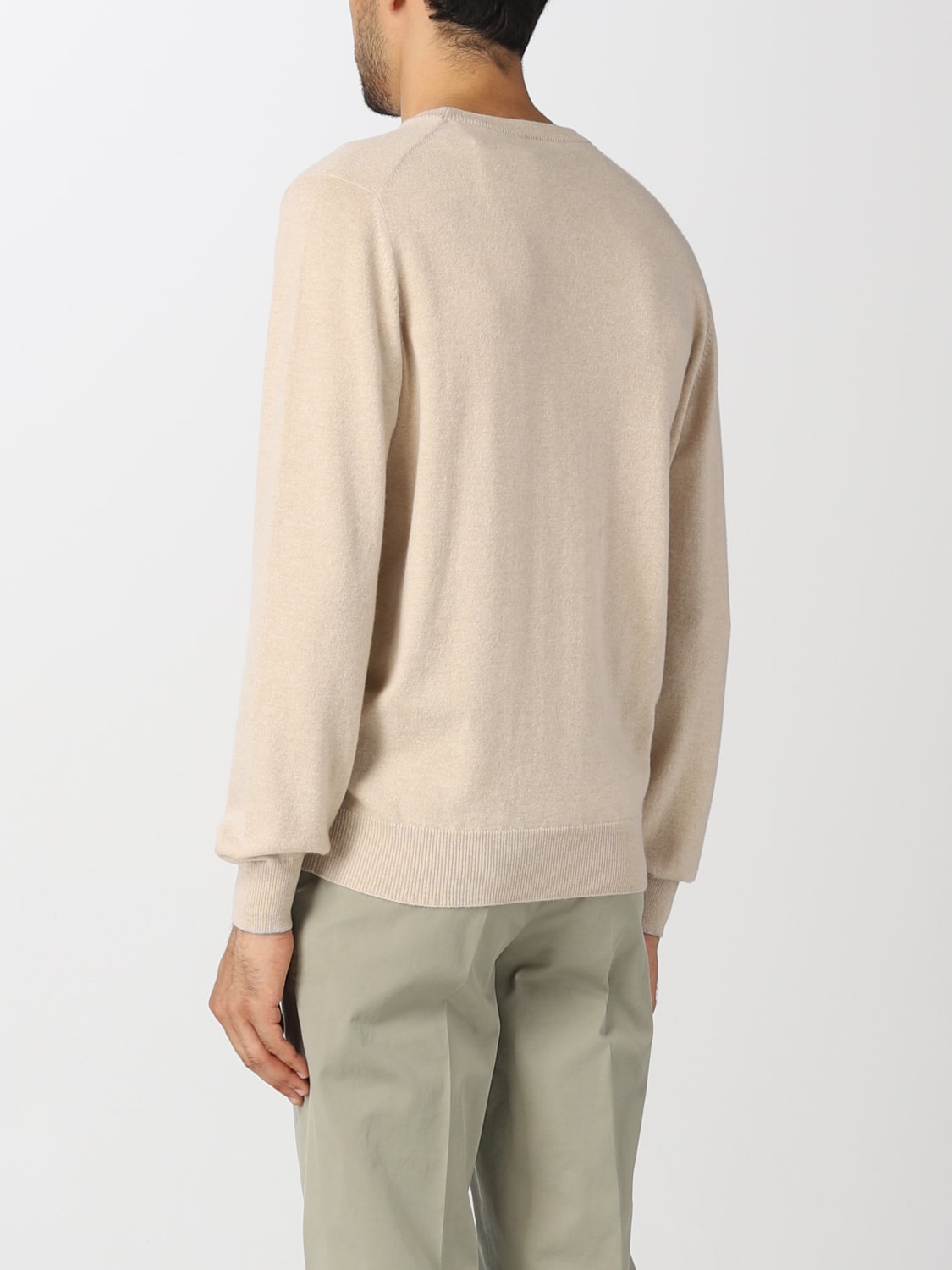 BRUNELLO CUCINELLI PULLOVER: Pullover herren Brunello Cucinelli, Beige - Img 3