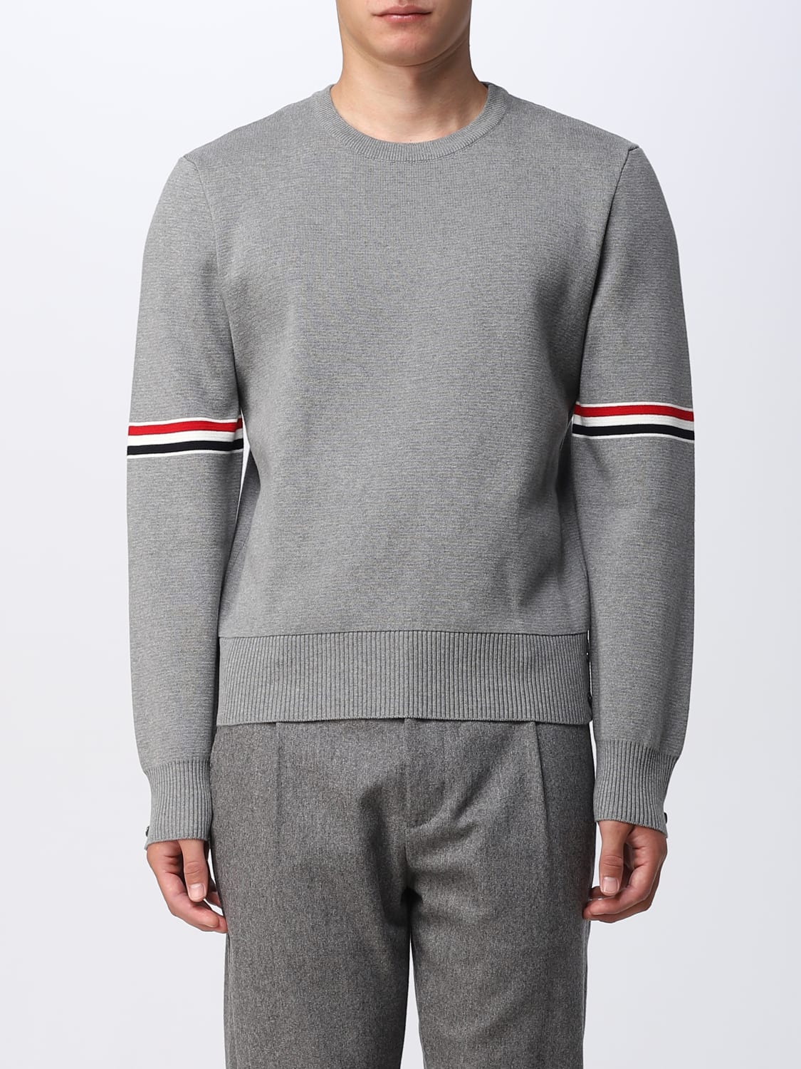 THOM BROWNE PULLOVER: Pullover herren Thom Browne, Grau - Img 1