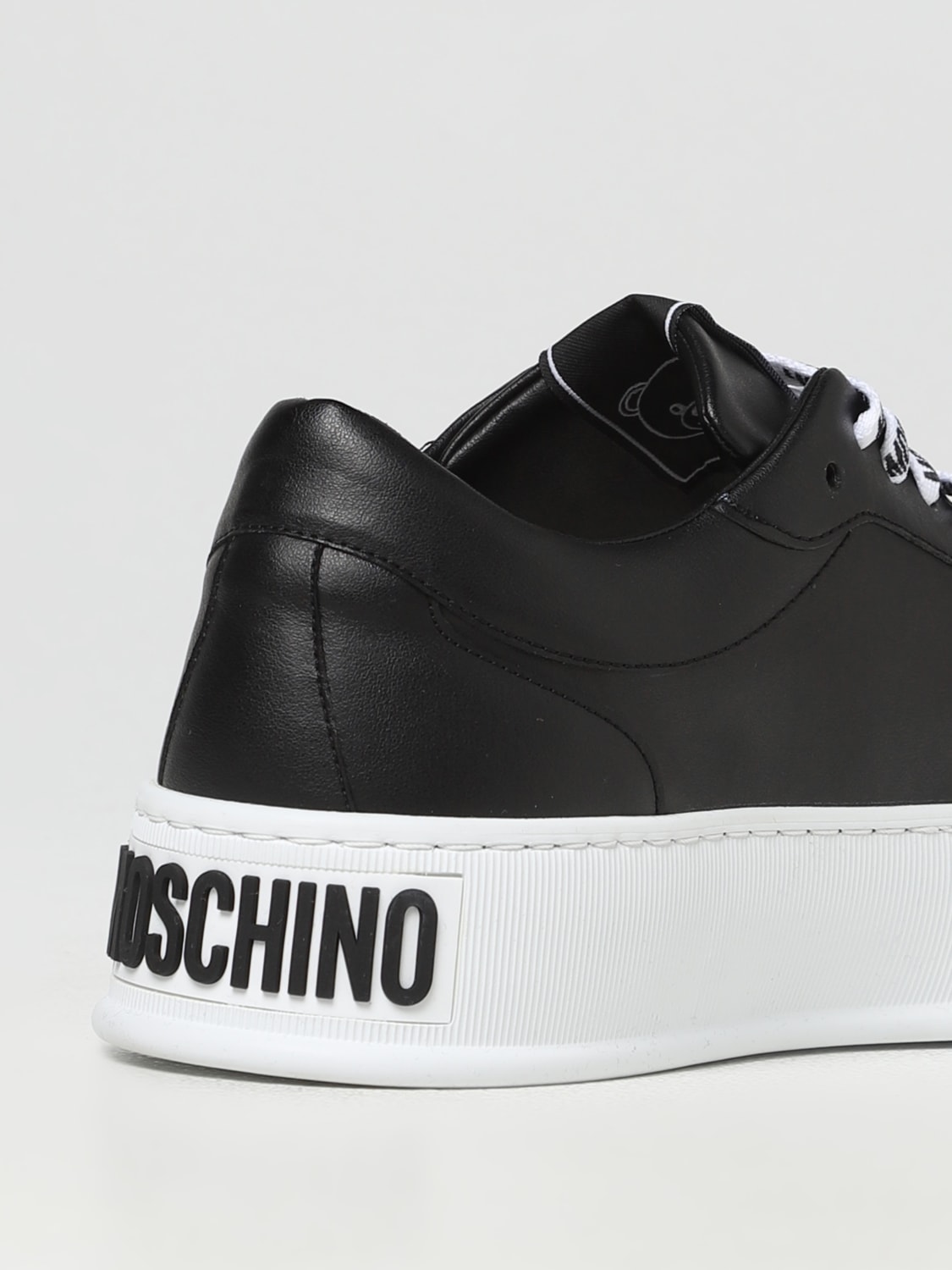 MOSCHINO COUTURE SNEAKERS: Sneakers Moschino Couture in pelle vegana, Nero 1 - Img 3