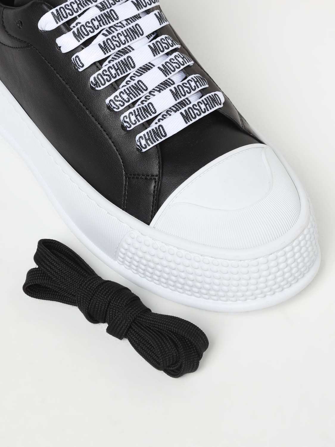 MOSCHINO COUTURE SNEAKERS: Sneakers Moschino Couture in pelle vegana, Nero 1 - Img 4
