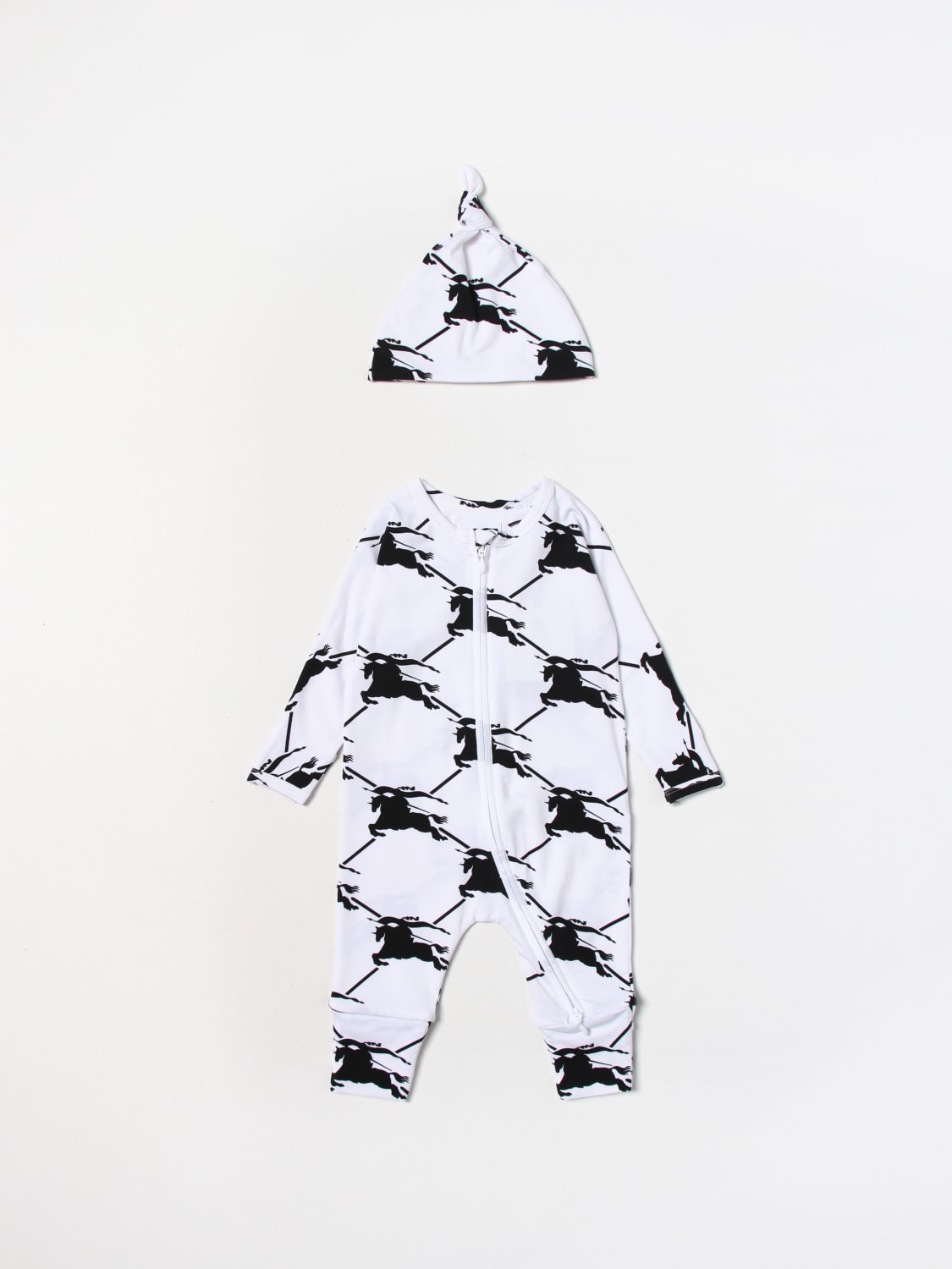 BURBERRY JUMPSUIT: Sweater kids Burberry Kids, White - Img 1