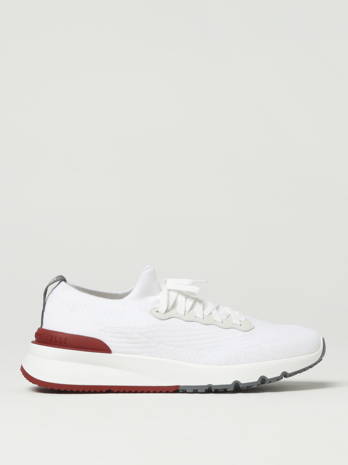 BRUNELLO CUCINELLI: sneakers in cotton knit - White