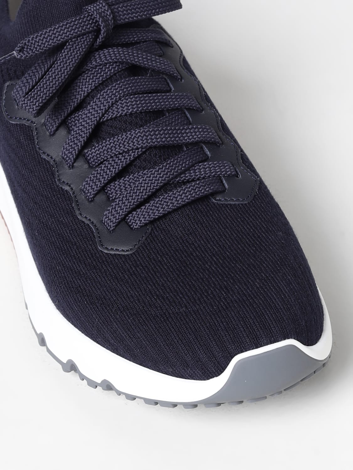 BRUNELLO CUCINELLI SNEAKERS: Brunello Cucinelli sneakers in cotton knit, Blue - Img 4