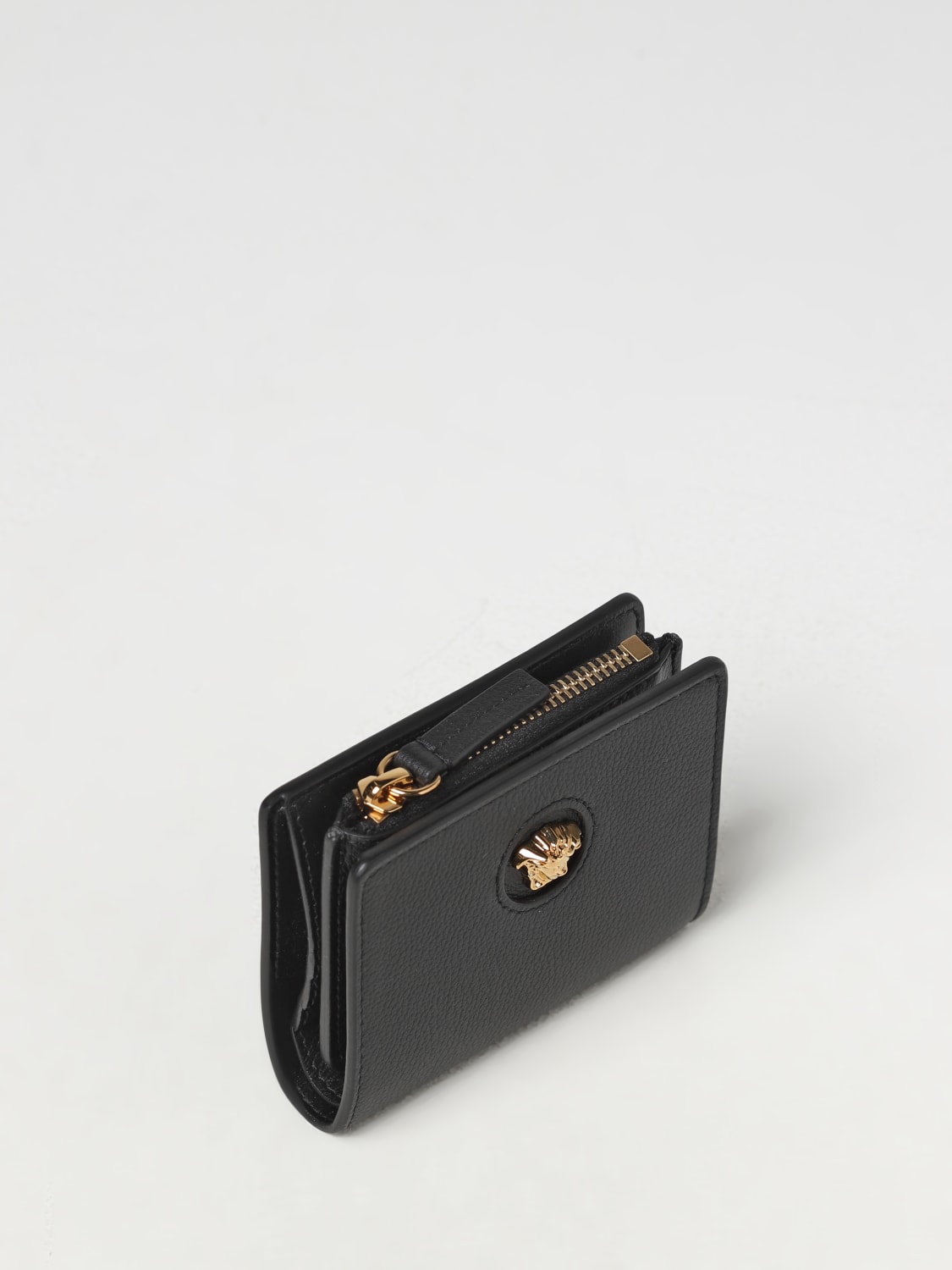 Versace wallet in micro grain leather