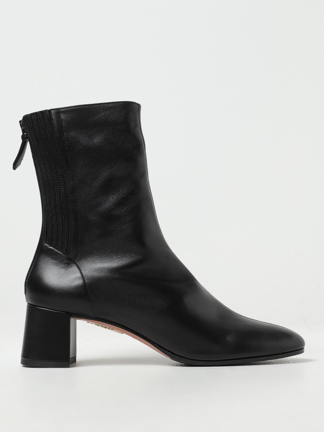AQUAZZURA BOOTS: Flat ankle boots woman Aquazzura, Black - Img 1