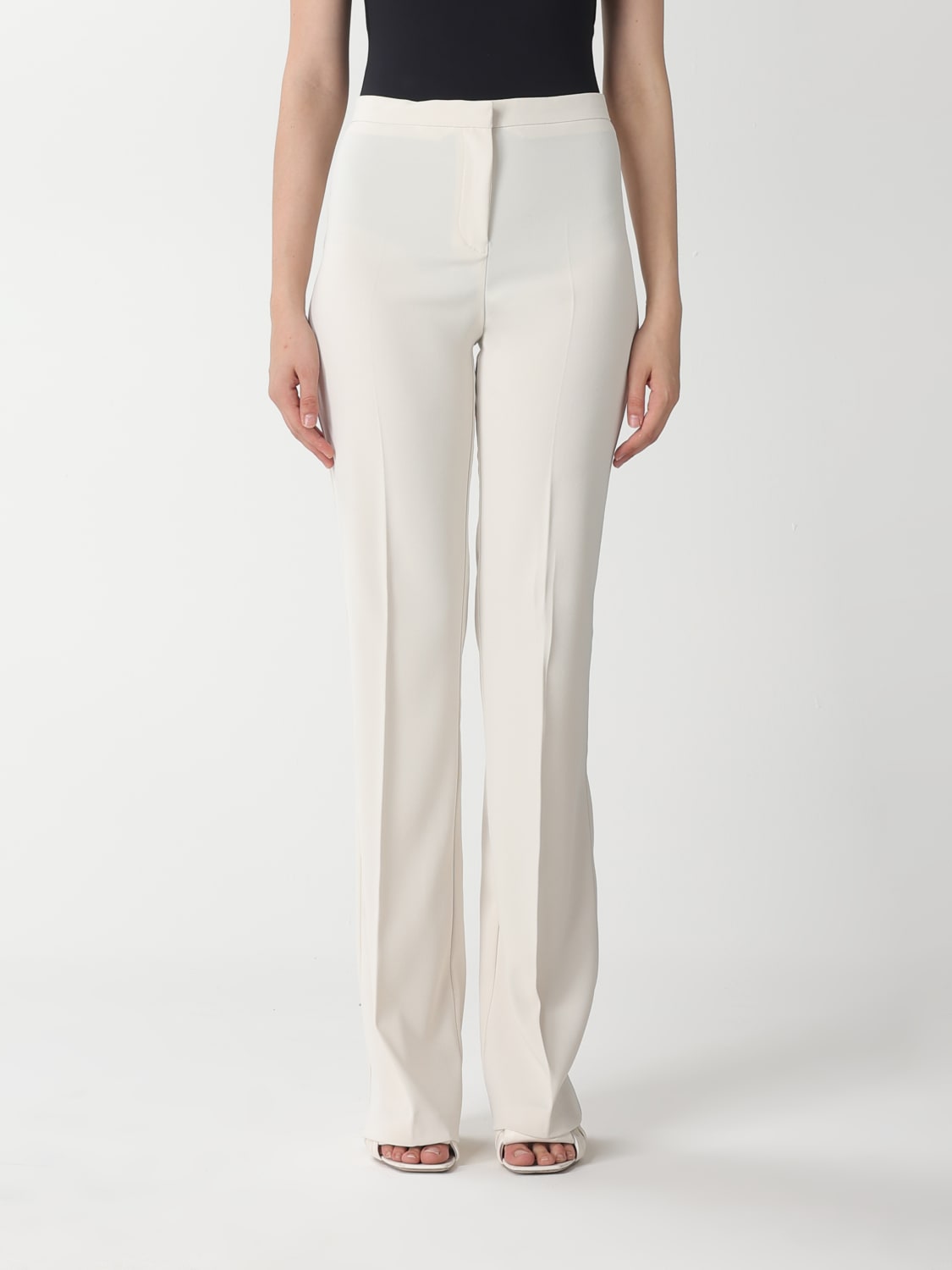 パンツ PINKO Woman Pants Milk 1000547624 O62 PINKO: Pants woman - White | Pinko pants 100547624 online at