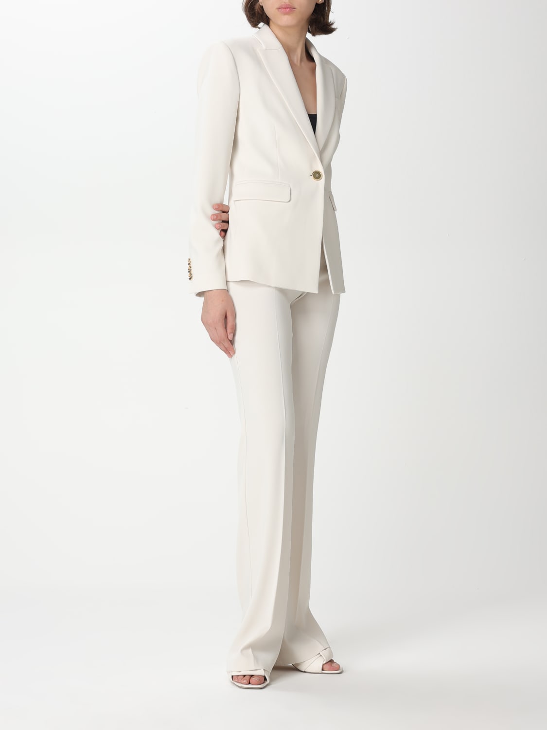 パンツ PINKO Woman Pants Milk 1000547624 O62 Pinko Outlet: Pants woman - Milk | Pinko pants 1000547624