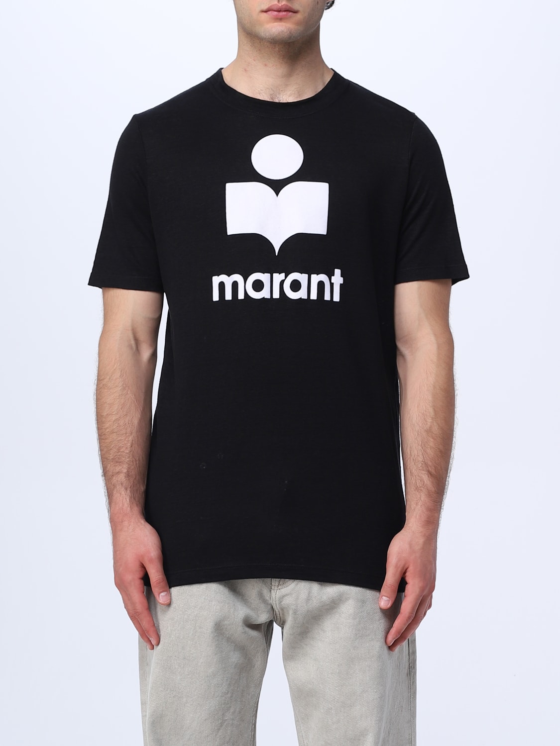 ISABEL MARANT: Karman linen t-shirt - Black | Isabel Marant t-shirt ...