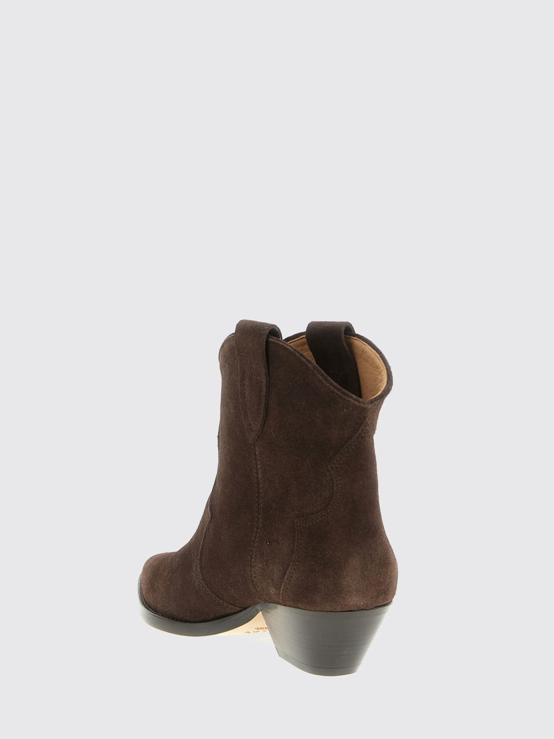 ISABEL MARANT STIVALI: Stivaletto Dewina Isabel Marant in camoscio, Marrone - Img 3