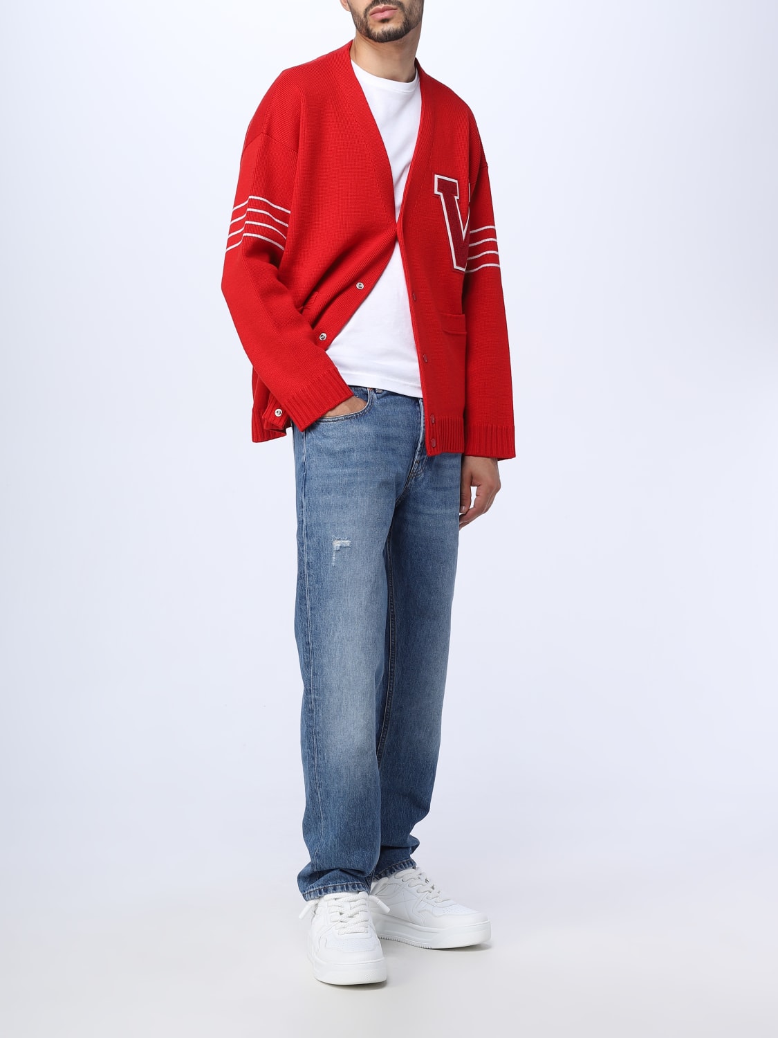 VALENTINO CARDIGAN: Valentino wool cardigan, Red - Img 2