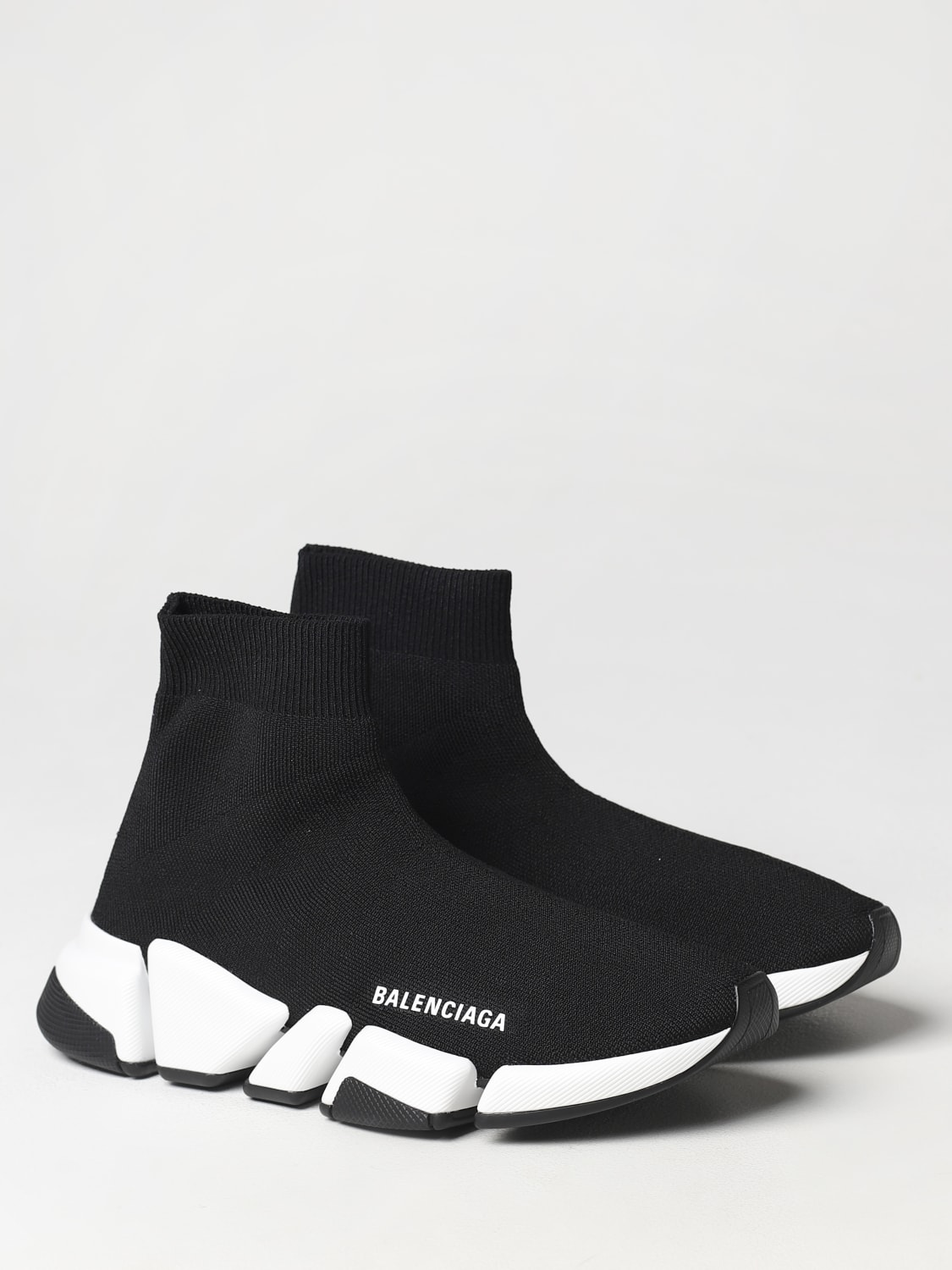 BALENCIAGA SNEAKERS: Balenciaga Speed 2.0 sneakers in recycled stretch knit, Black - Img 2