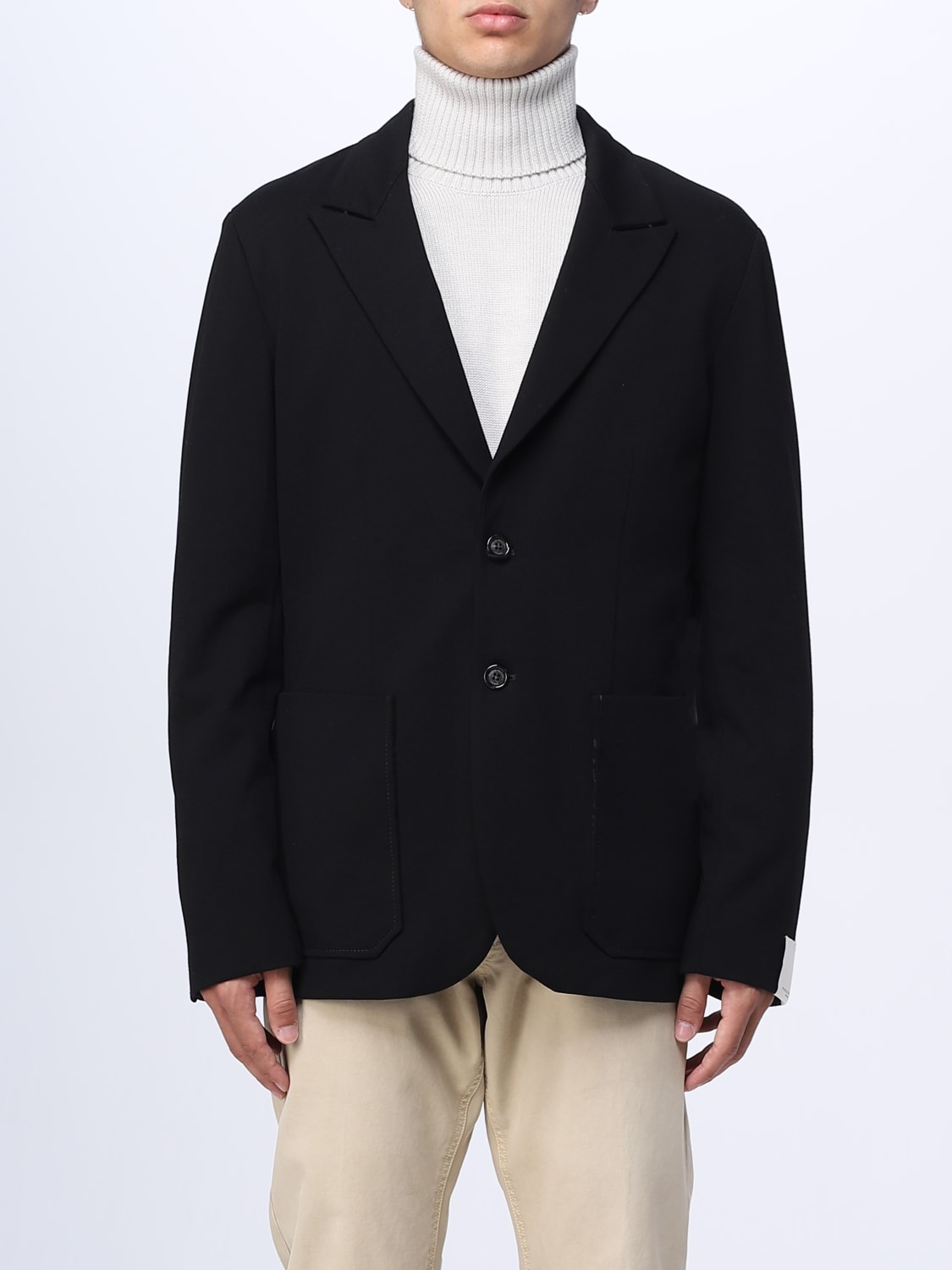 PAOLO PECORA: Jacket men - Black | Paolo Pecora blazer