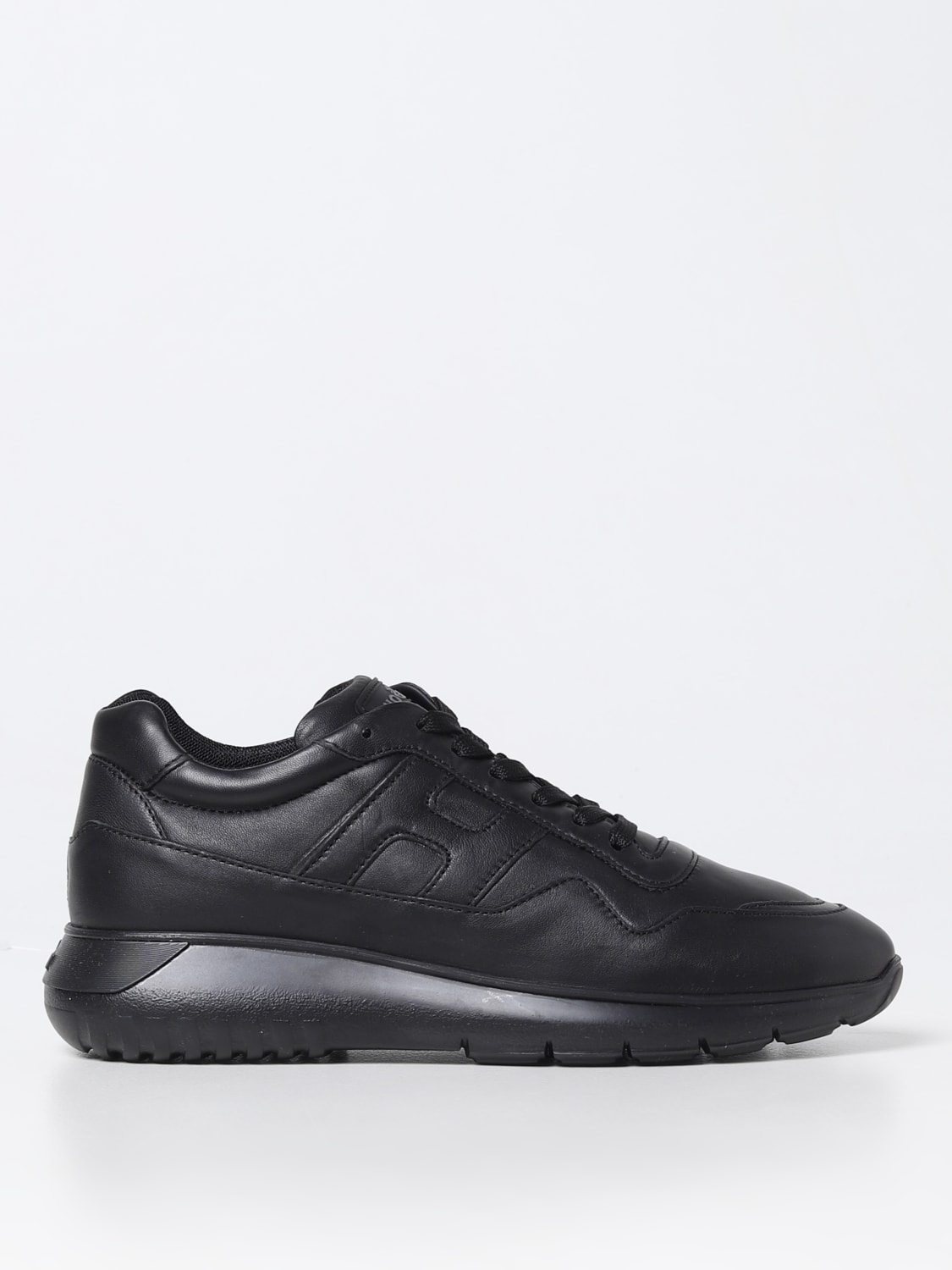 HOGAN SNEAKERS: Hogan Interactive³ sneakers in leather, Black - Img 1