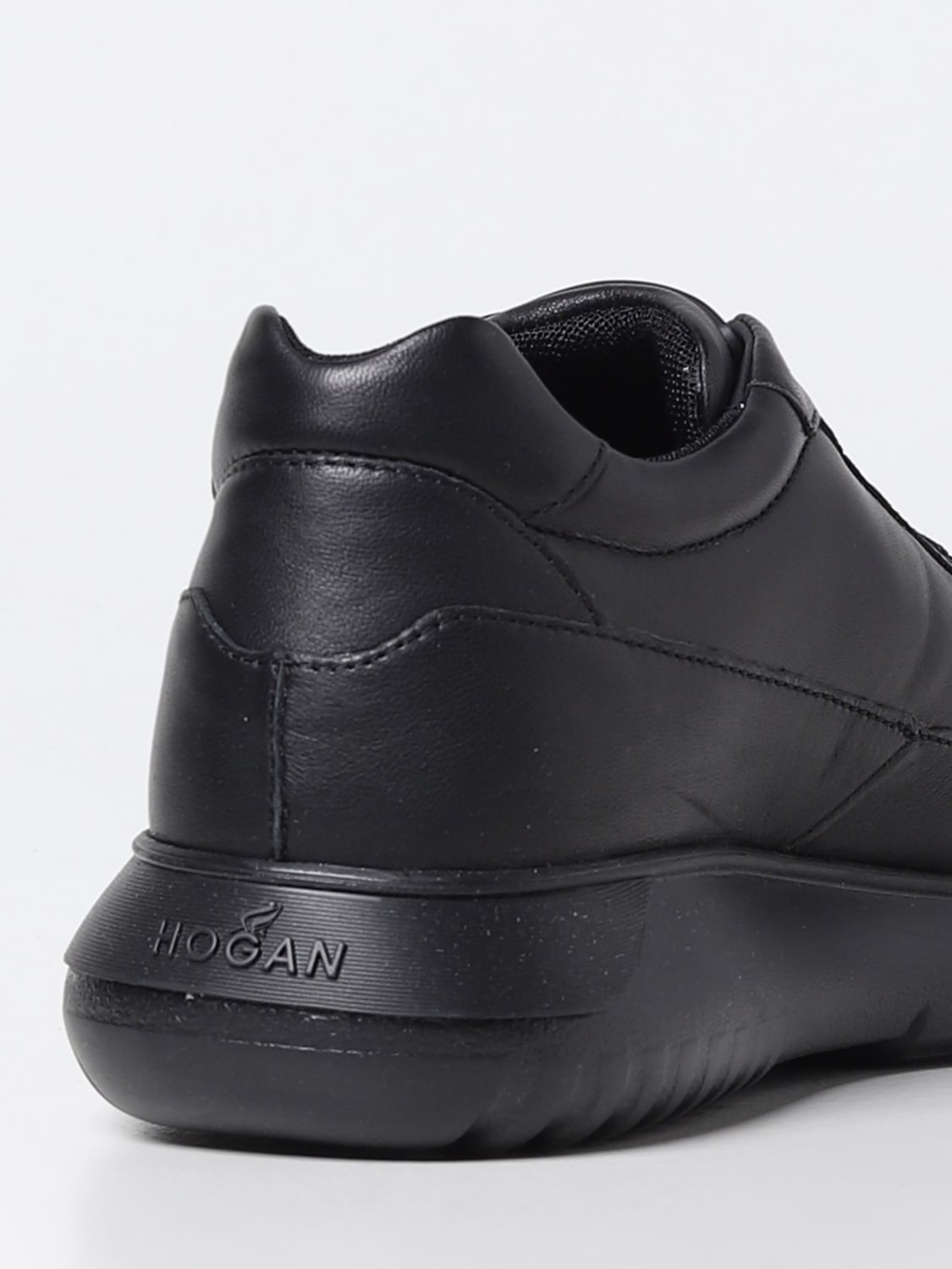HOGAN SNEAKERS: Hogan Interactive³ sneakers in leather, Black - Img 3