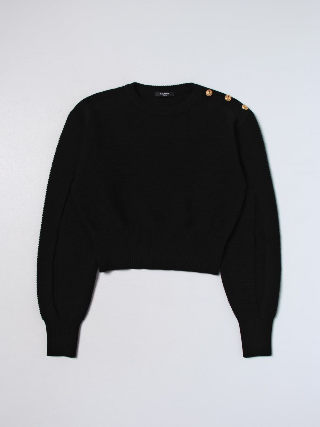 BALMAIN SWEATER: Sweater kids Balmain Kids, Black - Img 1