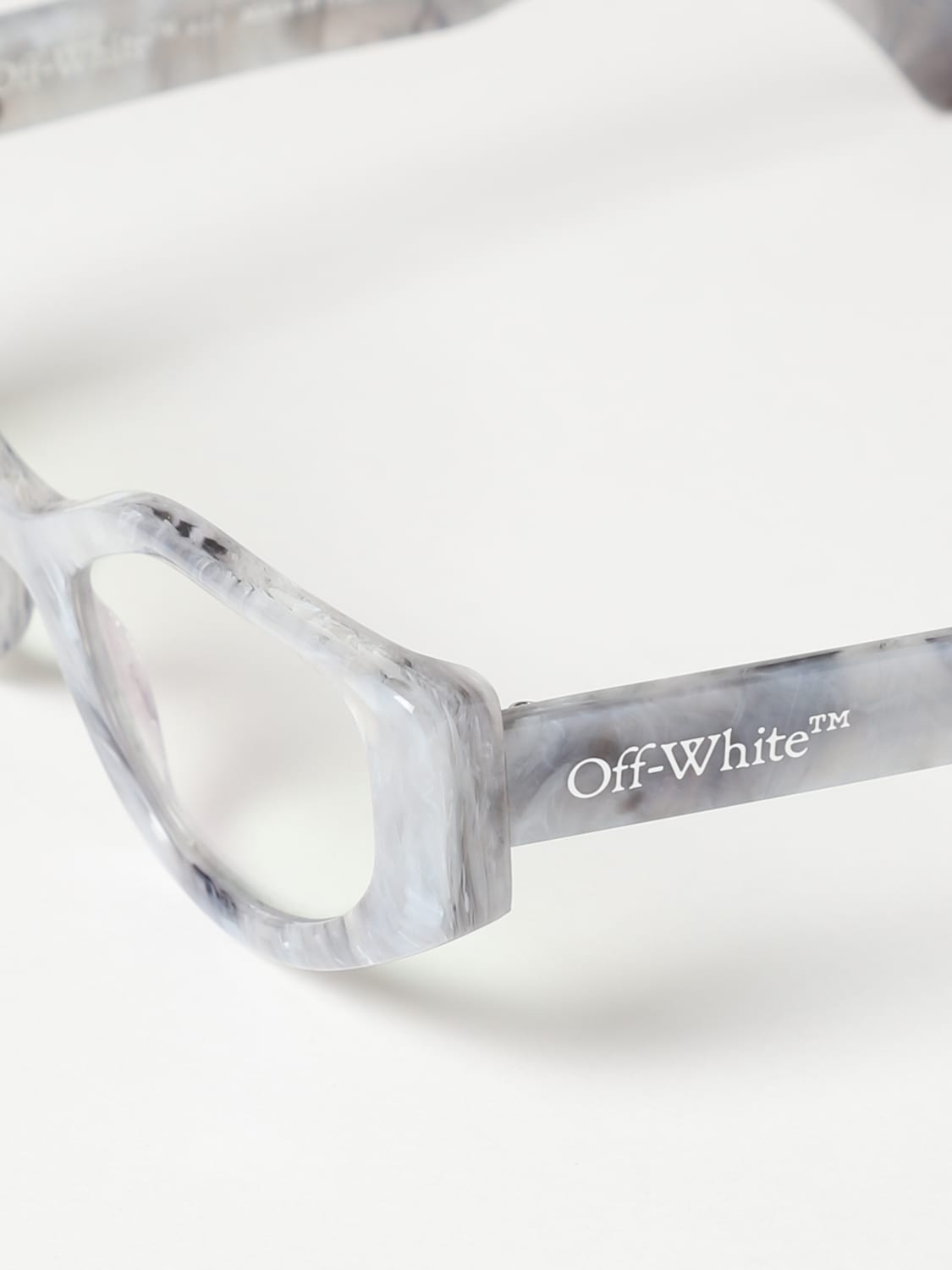 OFF-WHITE OPTICAL FRAMES: Off-White acetate eyeglasses, White - Img 4