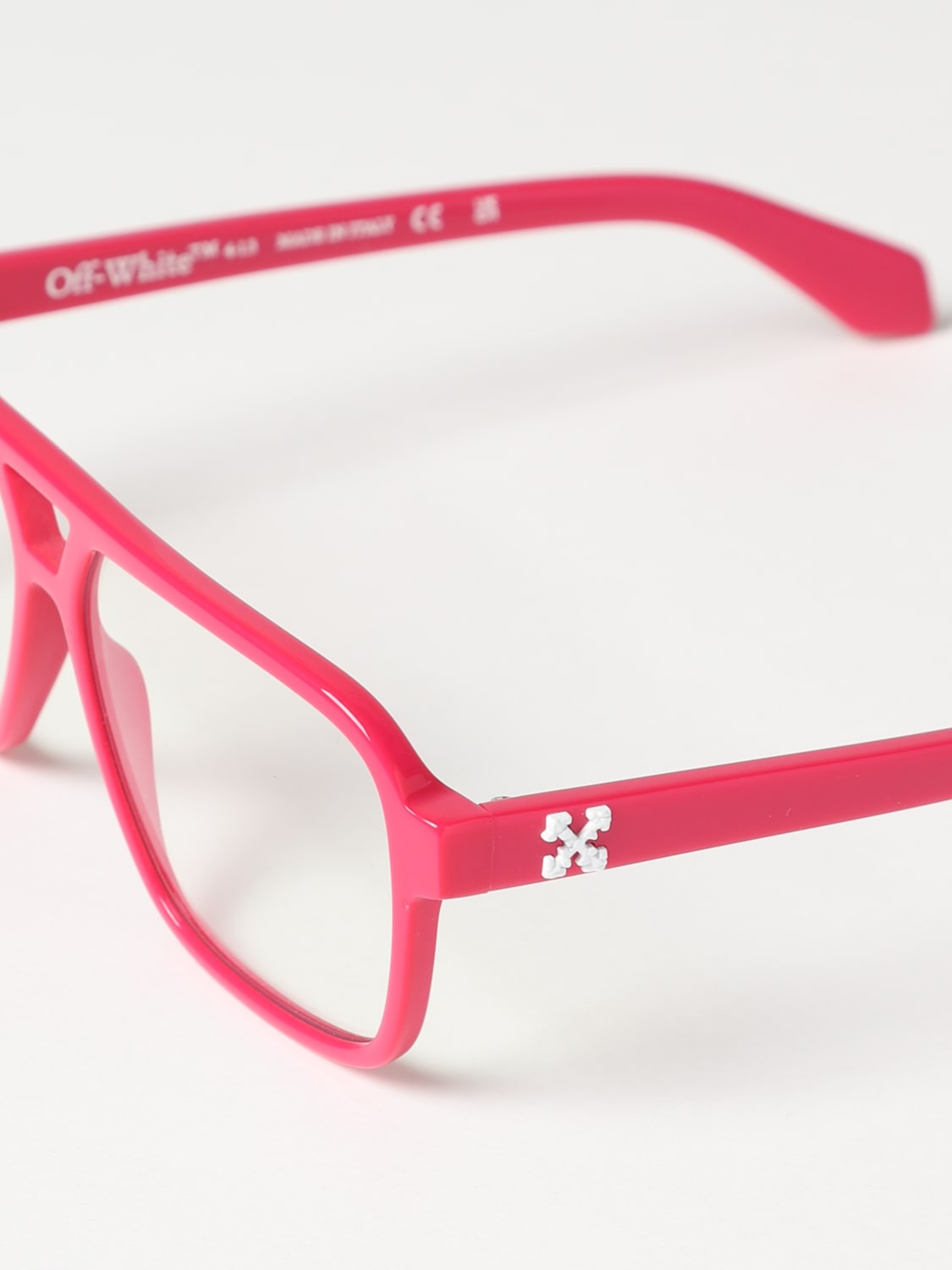 OFF-WHITE OPTICAL FRAMES: Off-White acetate eyeglasses, Cherry - Img 4