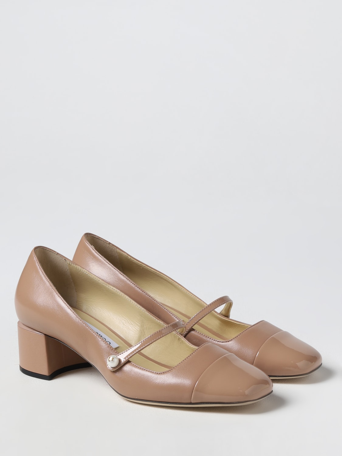 JIMMY CHOO HIGH HEEL SHOES: Jimmy Choo Elisa pumps in nappa, Pink - Img 2