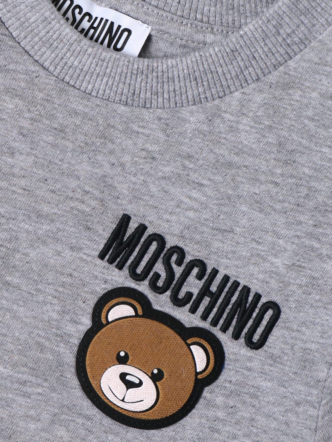 MOSCHINO T恤: T恤 儿童 Moschino Kid, 灰色 - Img 3