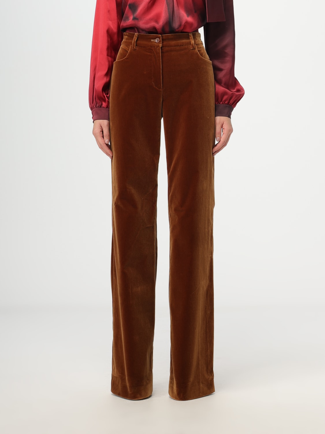 ALBERTA FERRETTI PANTS: Pants woman Alberta Ferretti, Brown - Img 1