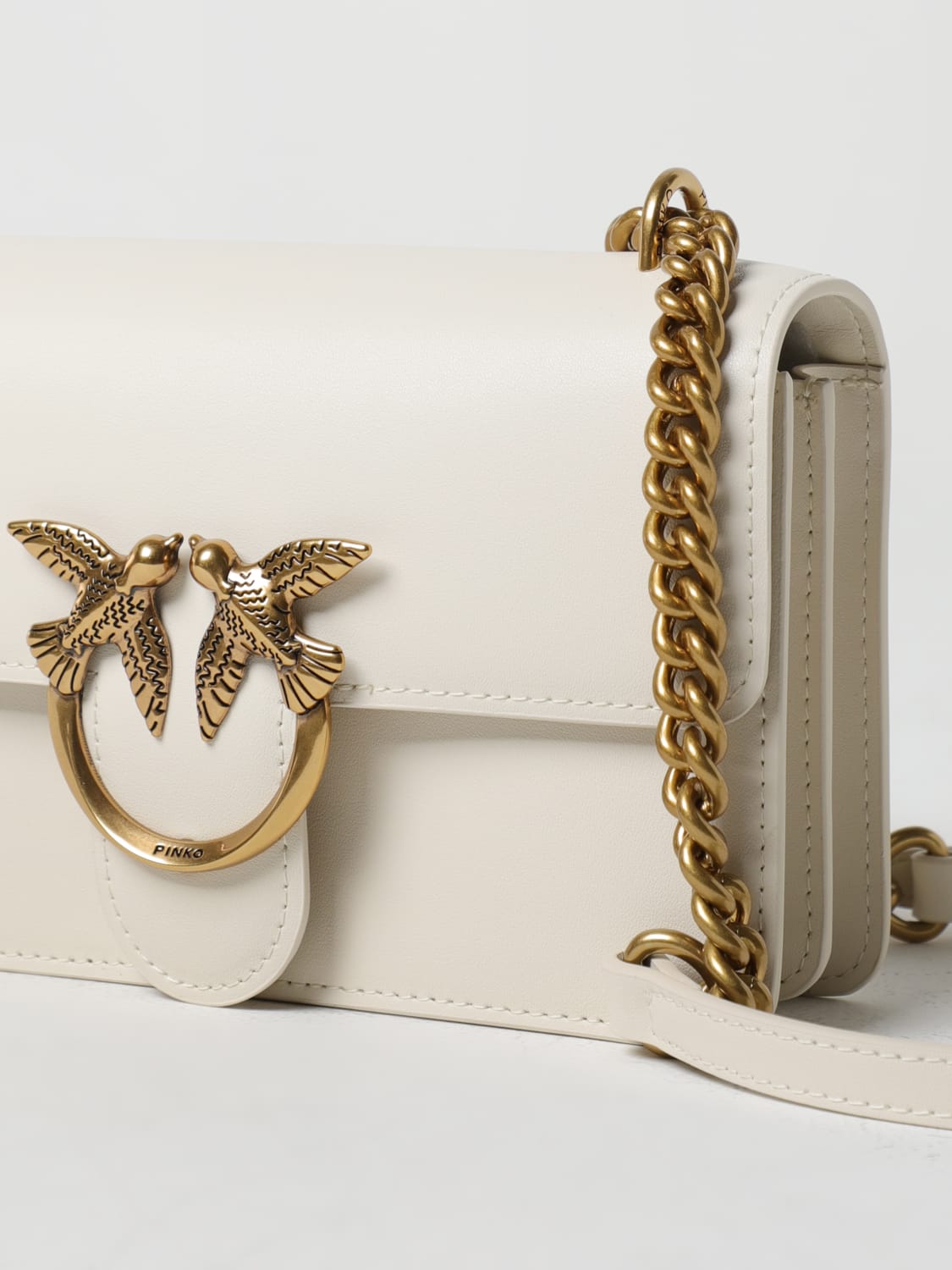 PINKO MINI BAG: Shoulder bag woman Pinko, White - Img 3