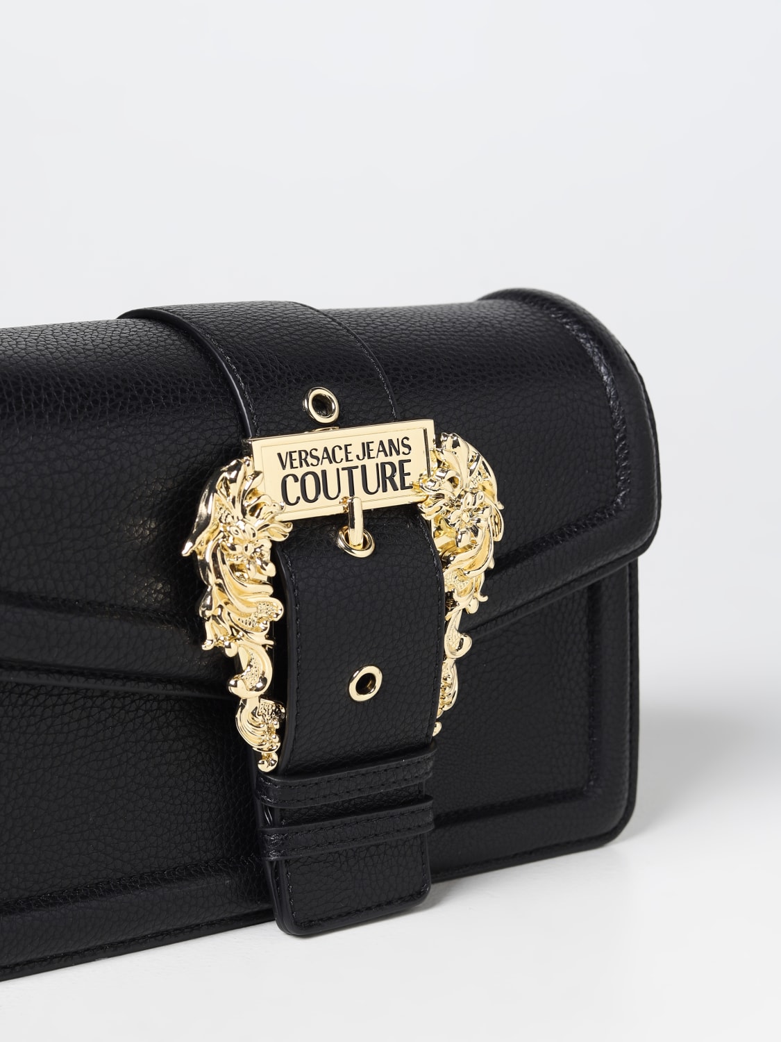 Couture1 Shoulder Bag Black,Print | VERSACE US