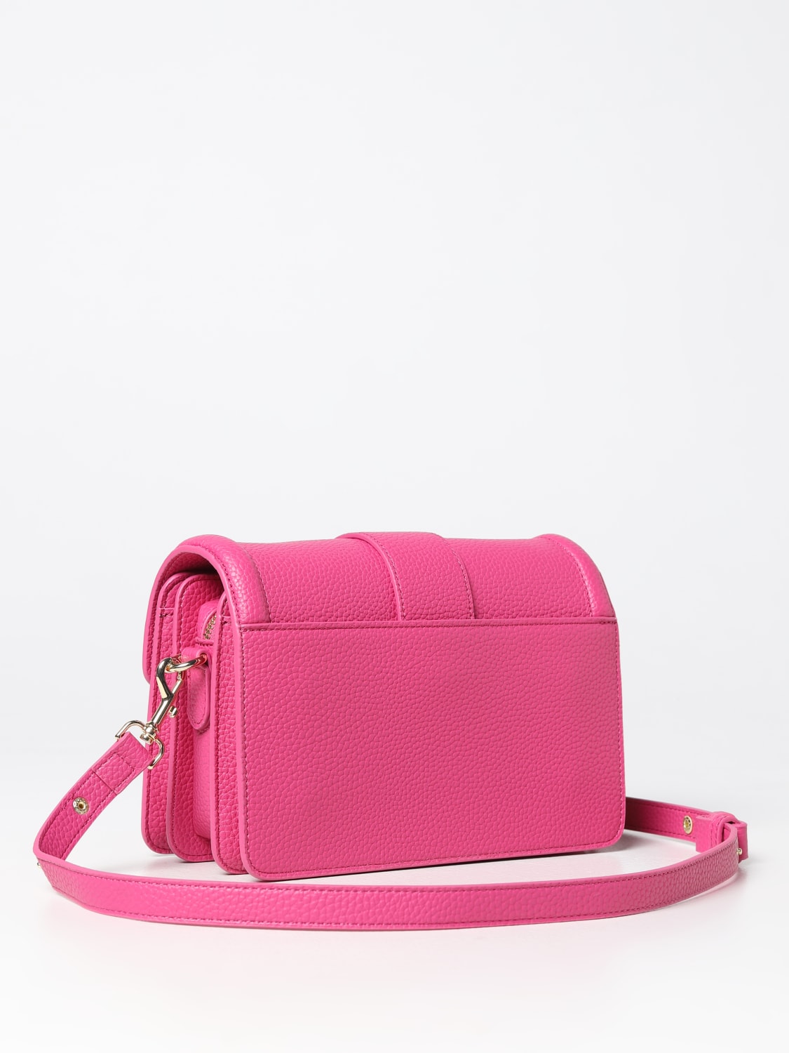 VERSACE JEANS COUTURE CROSSBODY BAGS: Versace Jeans Couture bag in grained synthetic leather, Fuchsia - Img 2