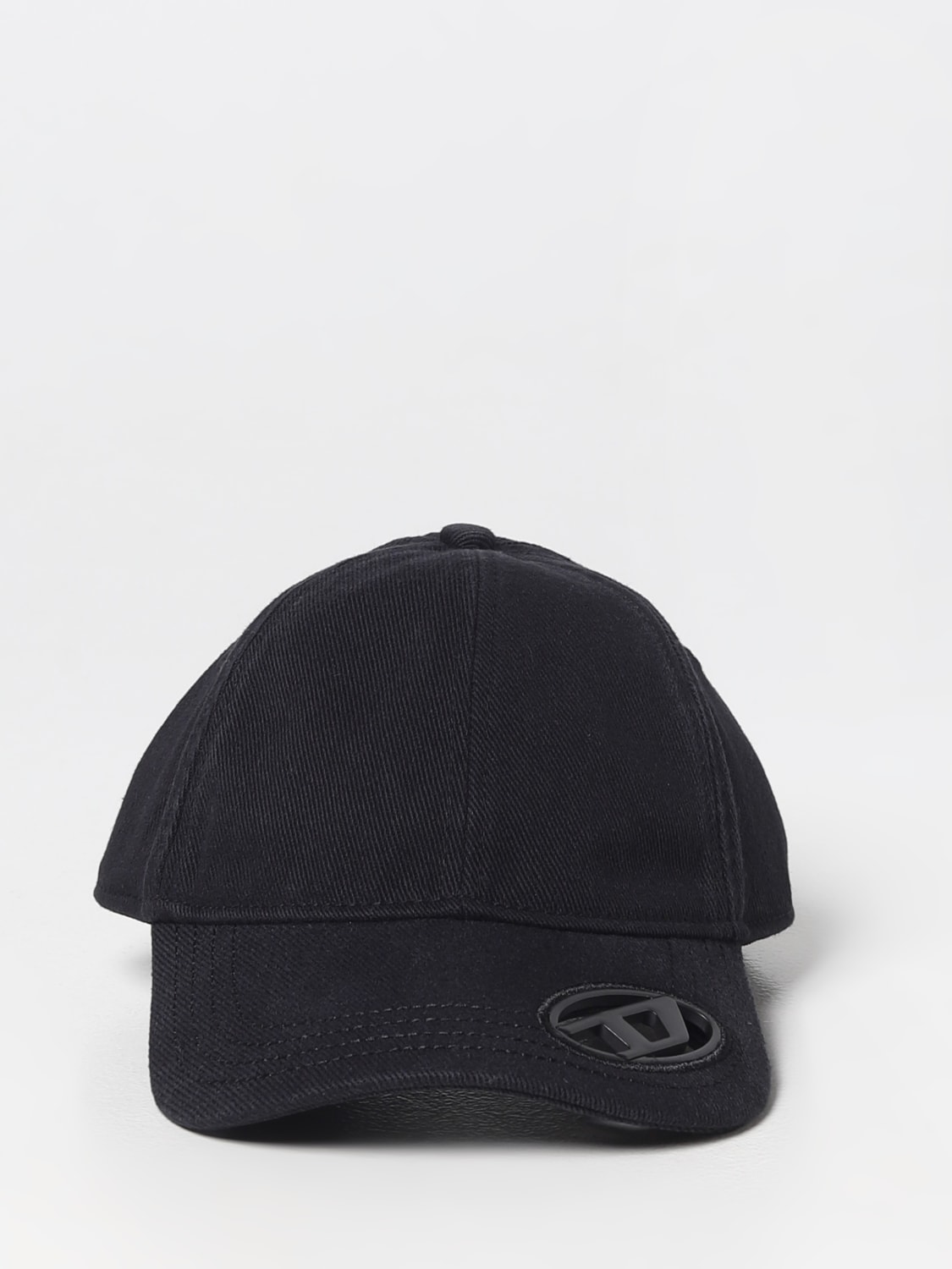DIESEL HAT: Diesel hat in cotton with logo, Black - Img 2