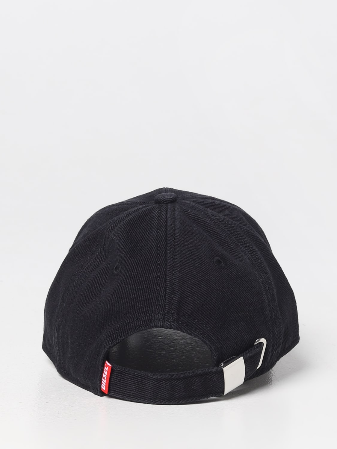 DIESEL HAT: Diesel hat in cotton with logo, Black - Img 3