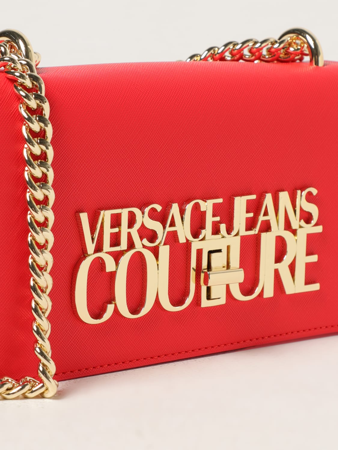 VERSACE JEANS COUTURE SHOULDER BAG: Versace Jeans Couture bag in synthetic leather, Ruby - Img 3